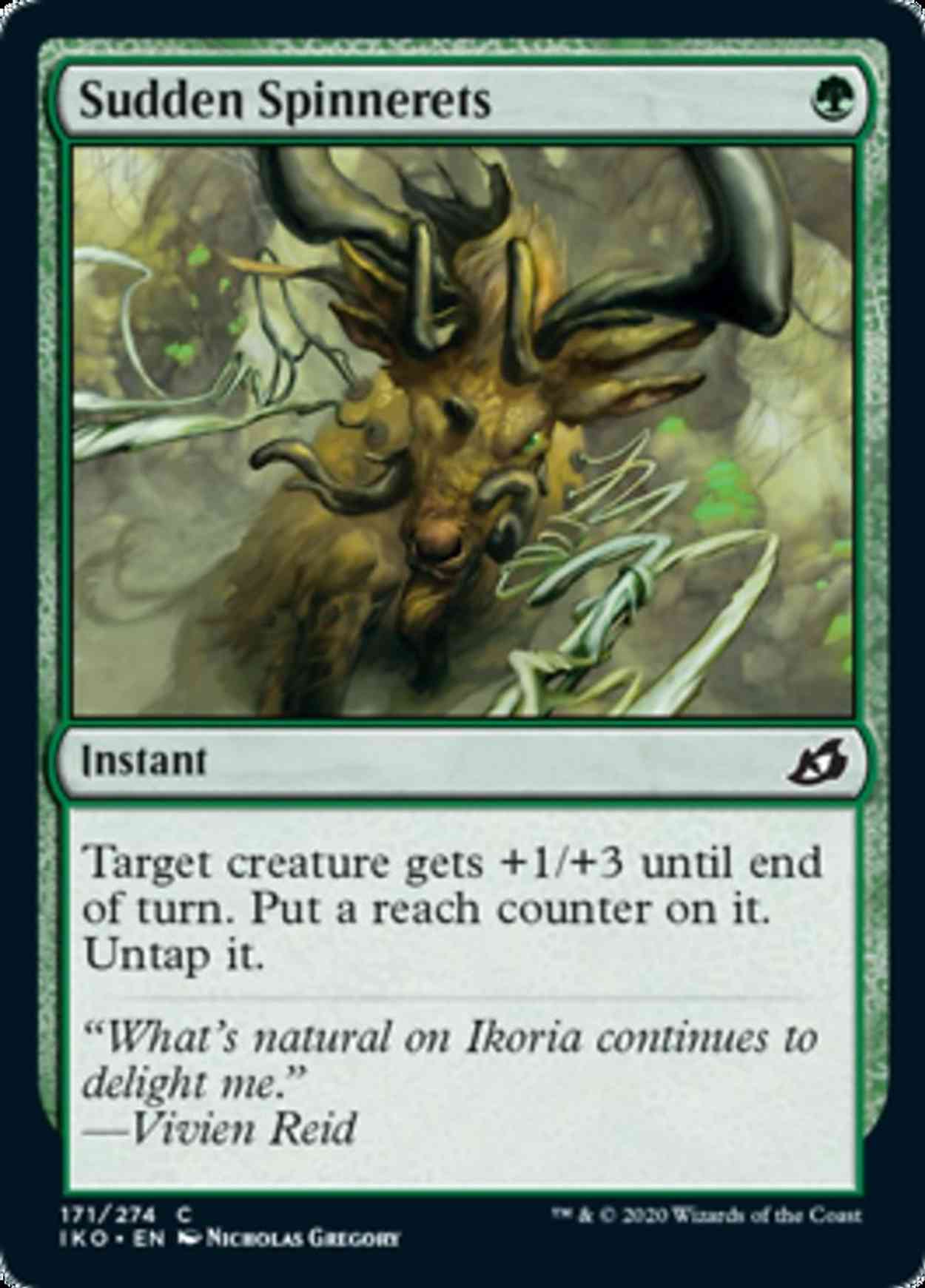Sudden Spinnerets magic card front