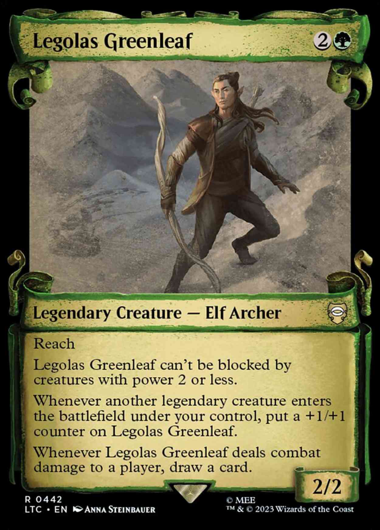 Legolas Greenleaf (Showcase Scrolls) magic card front