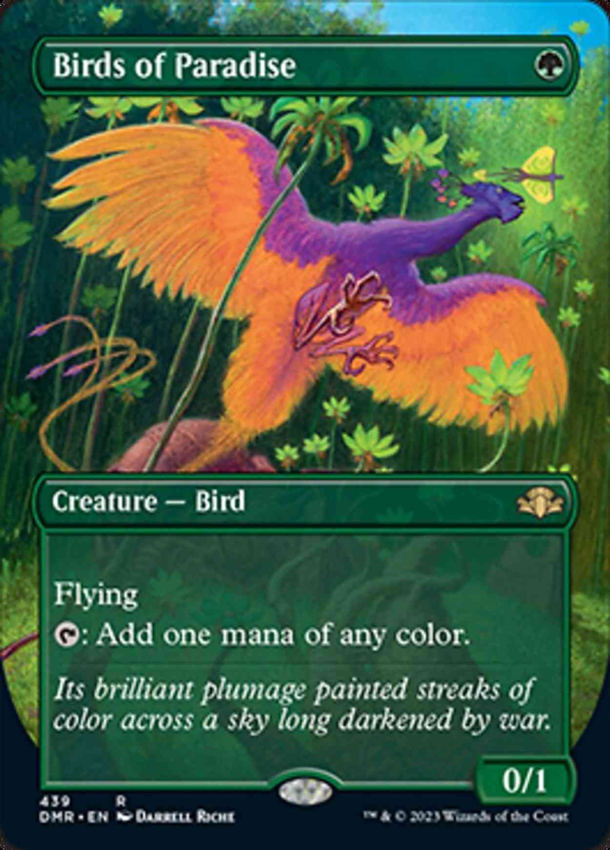 Birds of Paradise (Borderless) magic card front