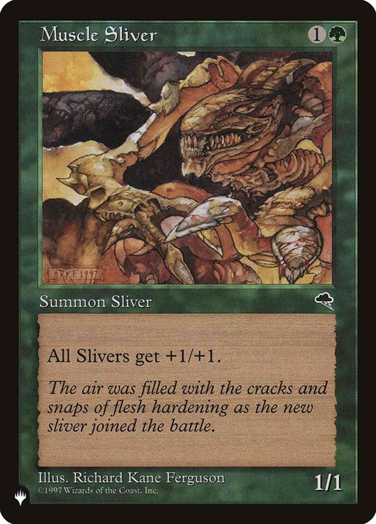 Muscle Sliver magic card front