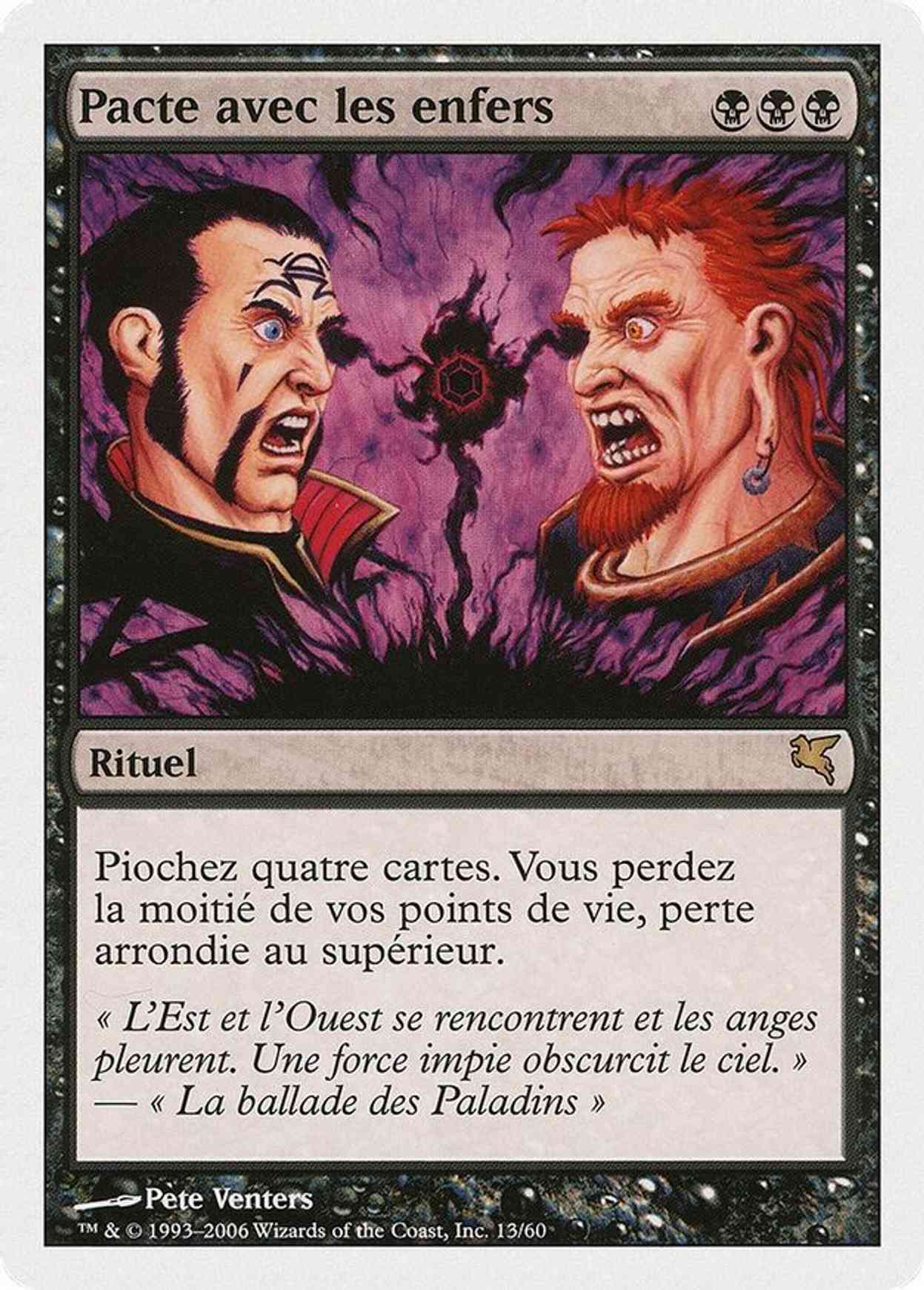 Infernal Contract (French) - "Pacte avec les enfers" magic card front