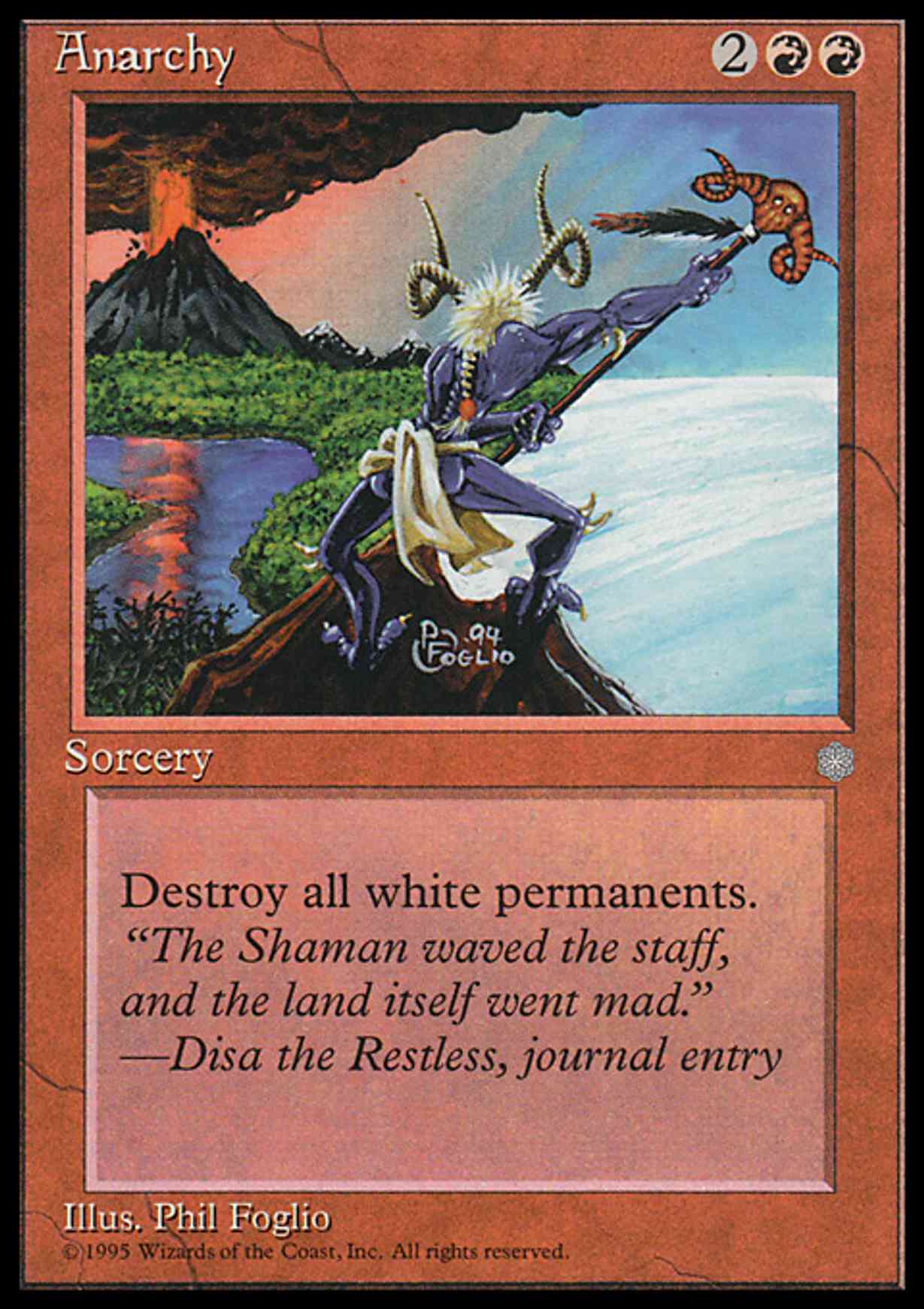 Anarchy magic card front