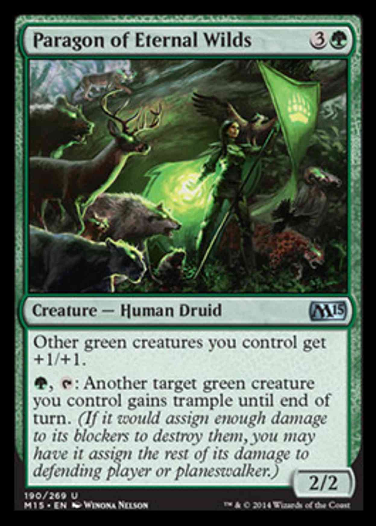Paragon of Eternal Wilds magic card front