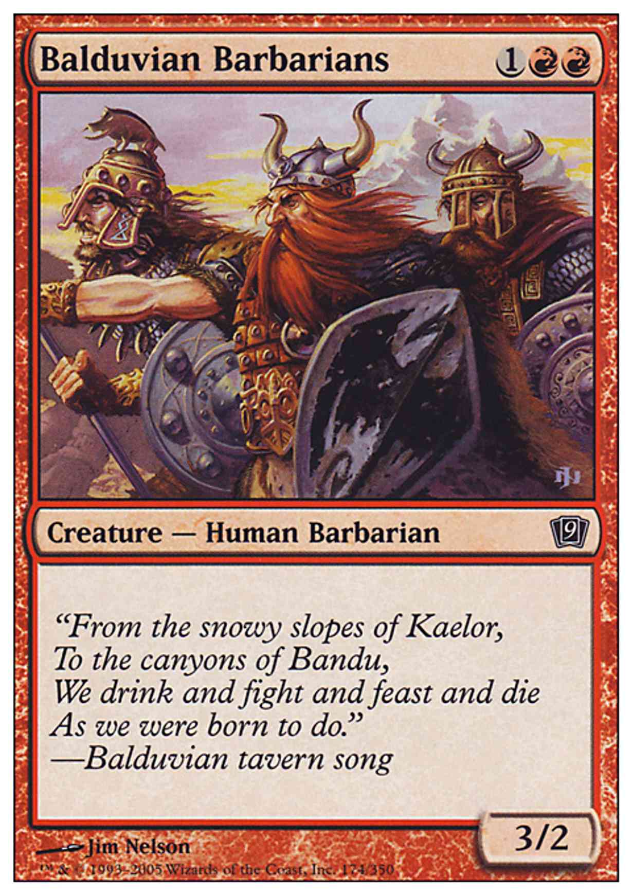 Balduvian Barbarians magic card front