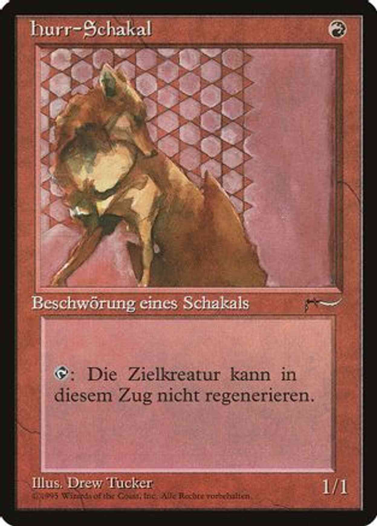 Hurr Jackal (German) - "hurr-Schakal" magic card front