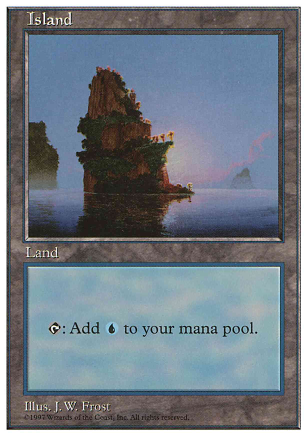 Island (435) magic card front