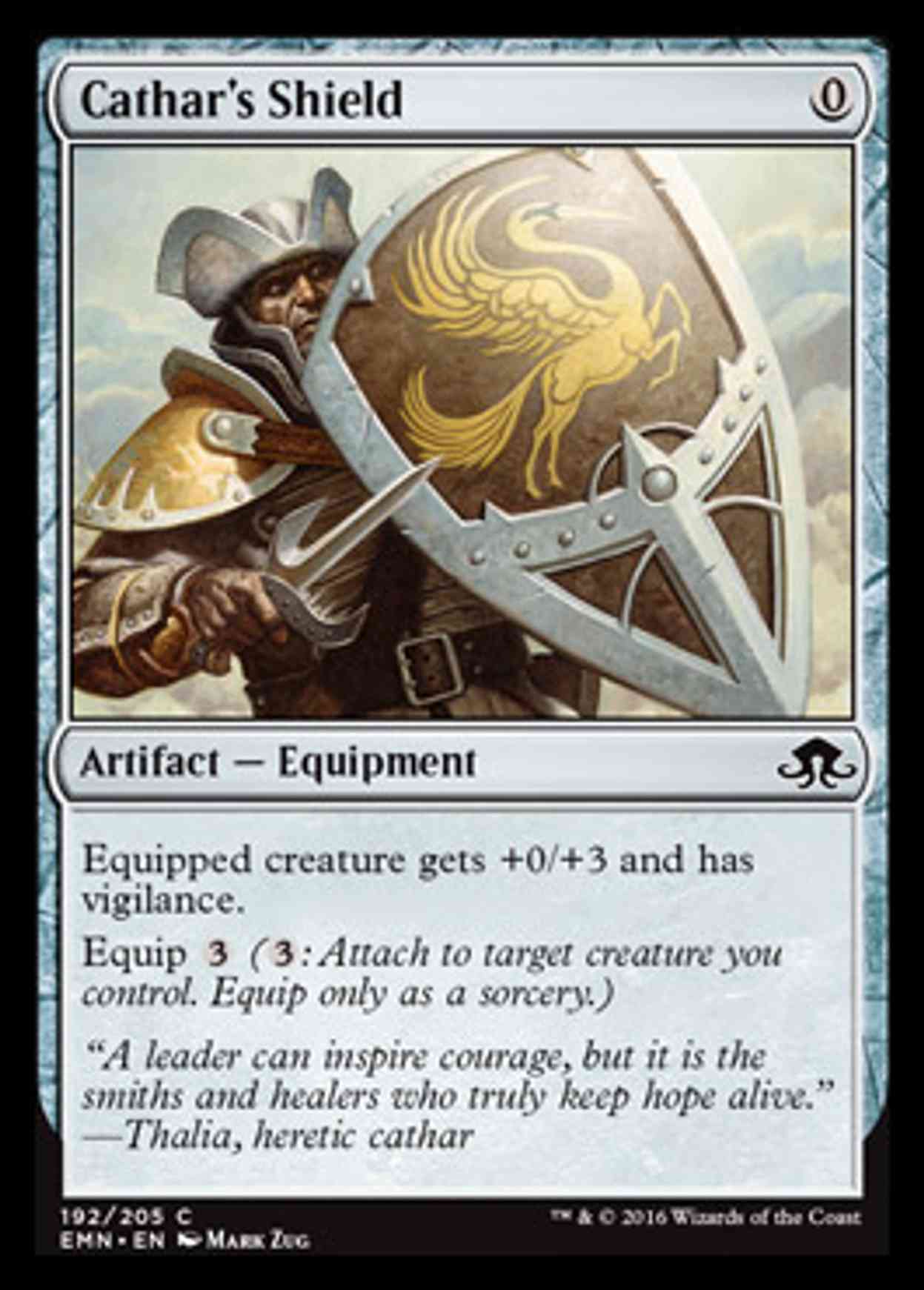 Cathar's Shield magic card front