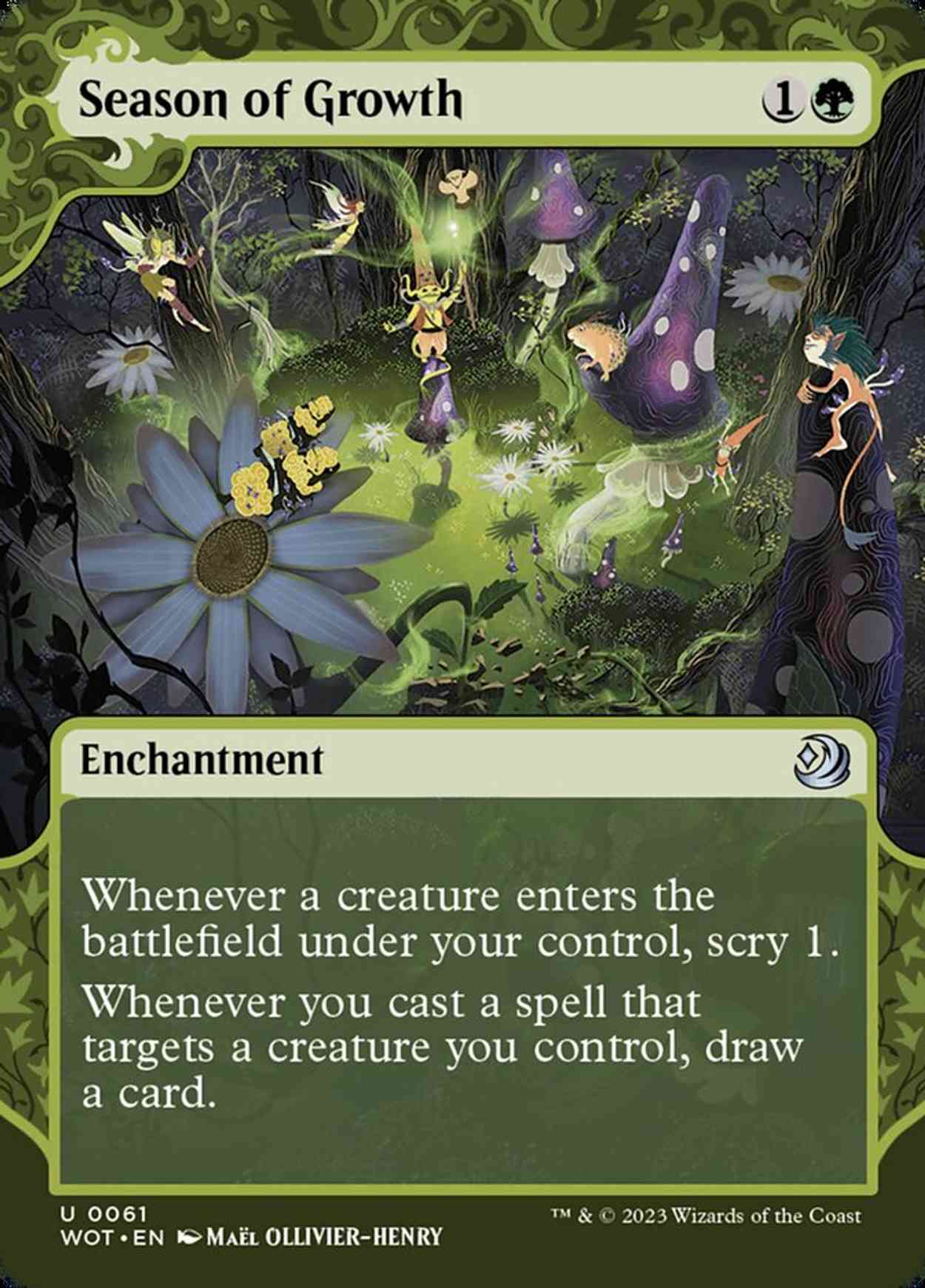 Season of Growth magic card front