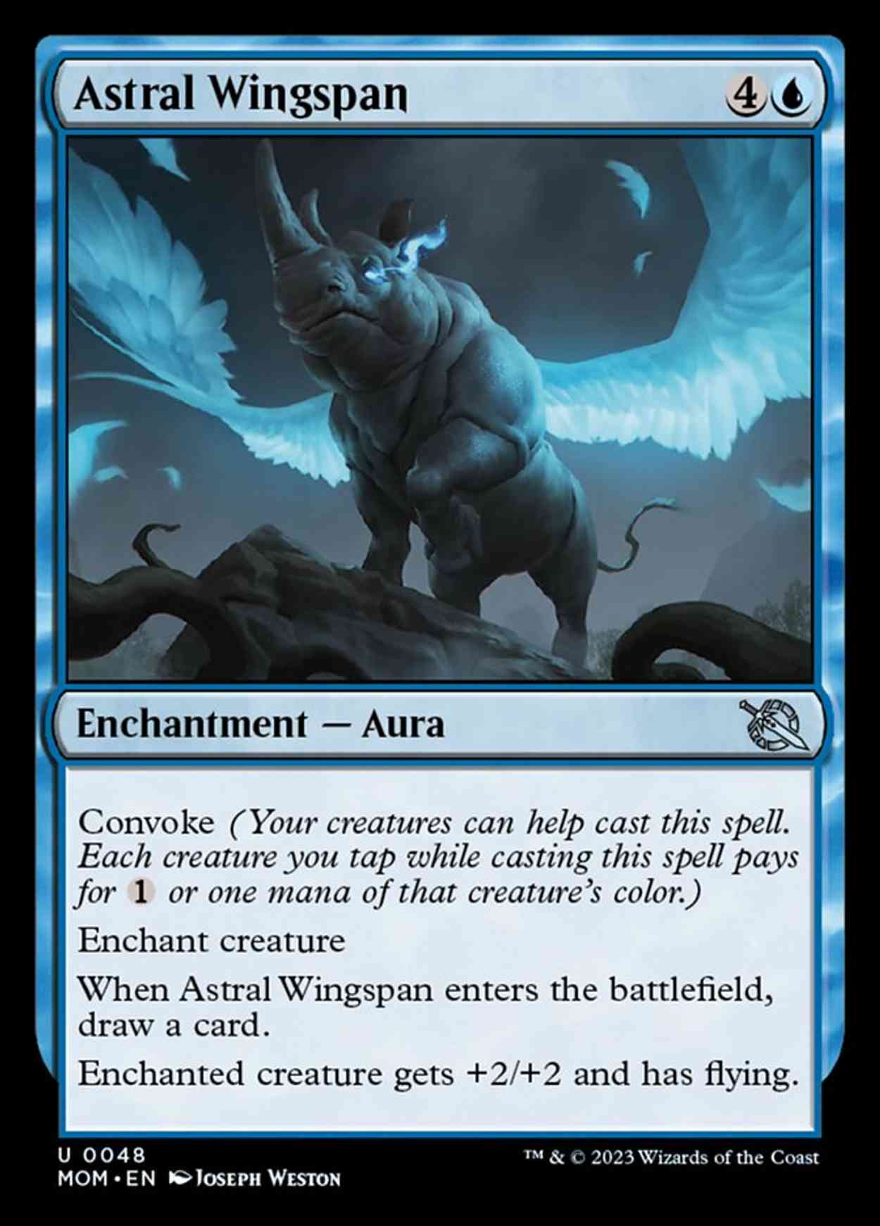 Astral Wingspan magic card front