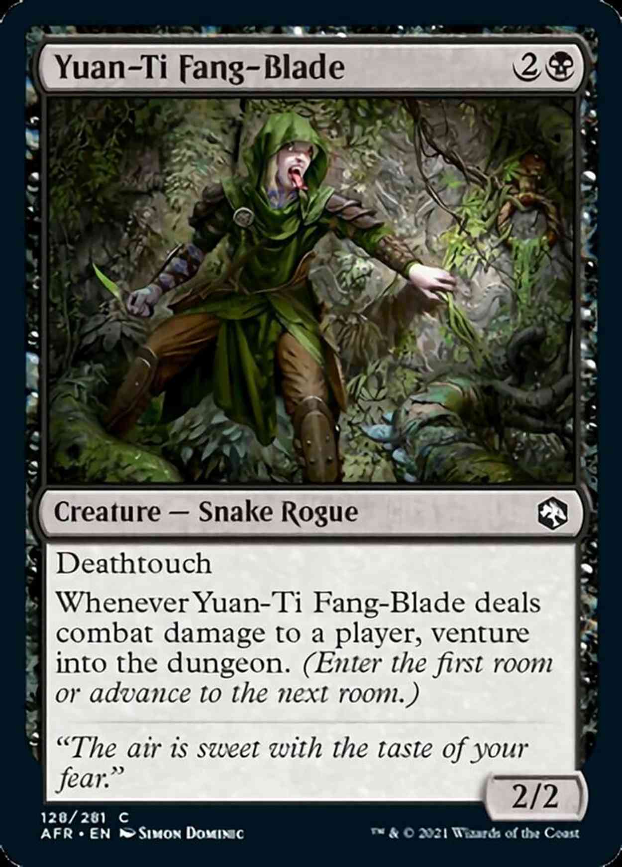 Yuan-Ti Fang-Blade magic card front