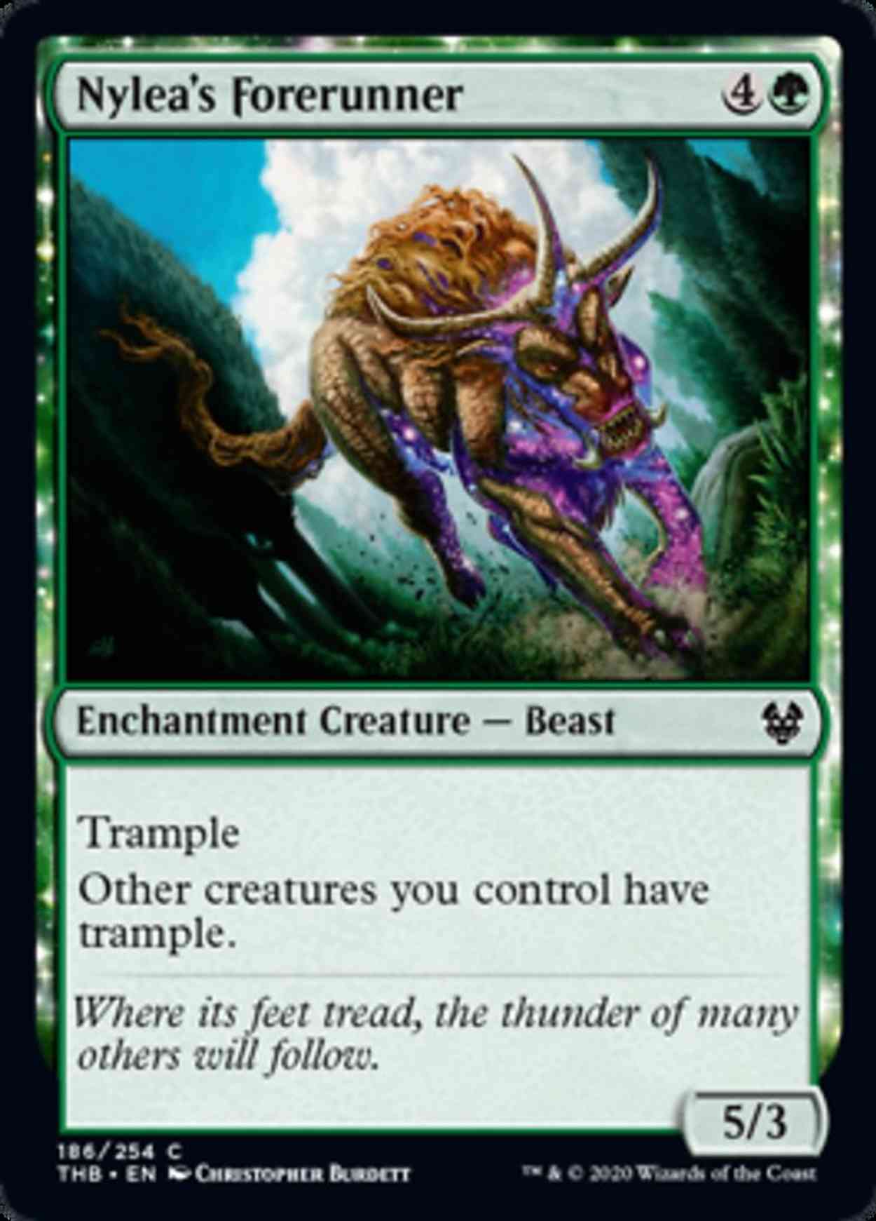 Nylea's Forerunner magic card front