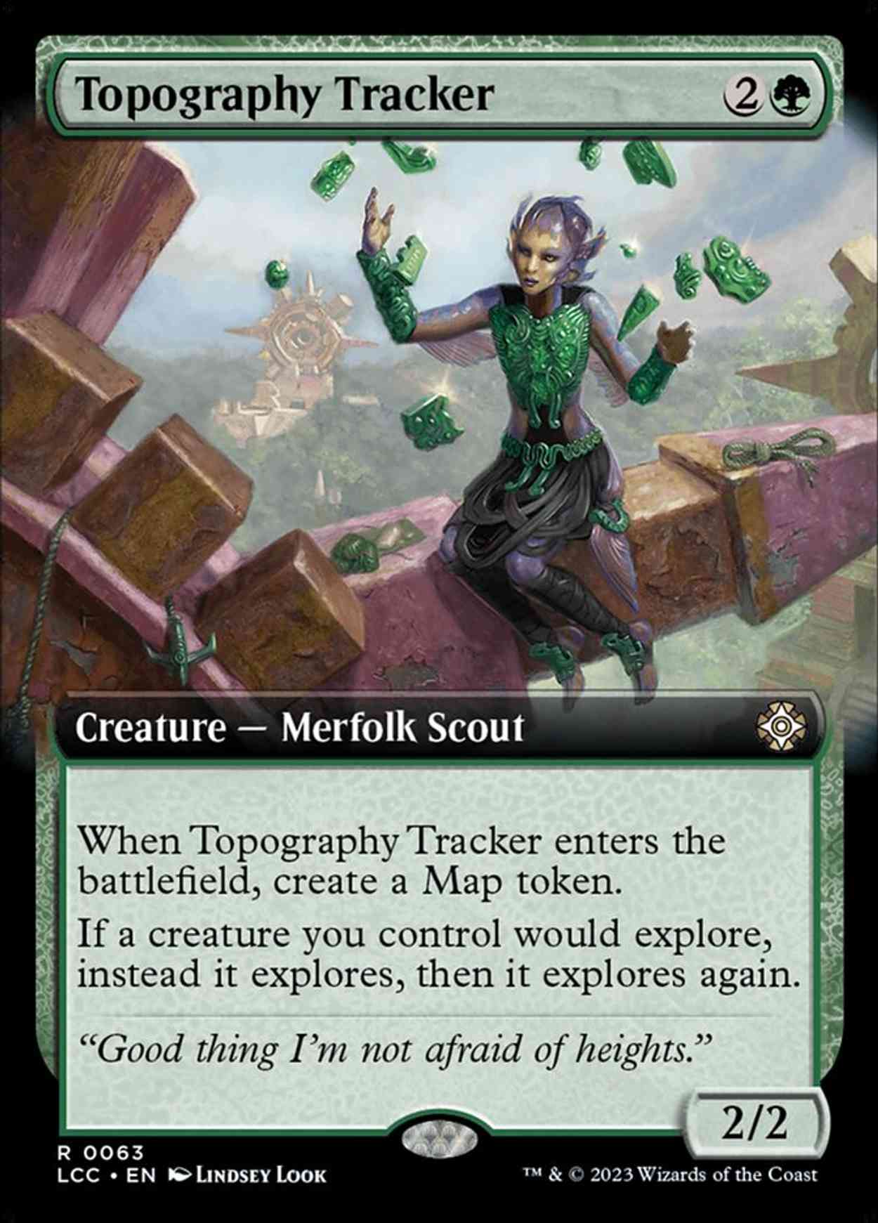 Topography Tracker (Extended Art) magic card front