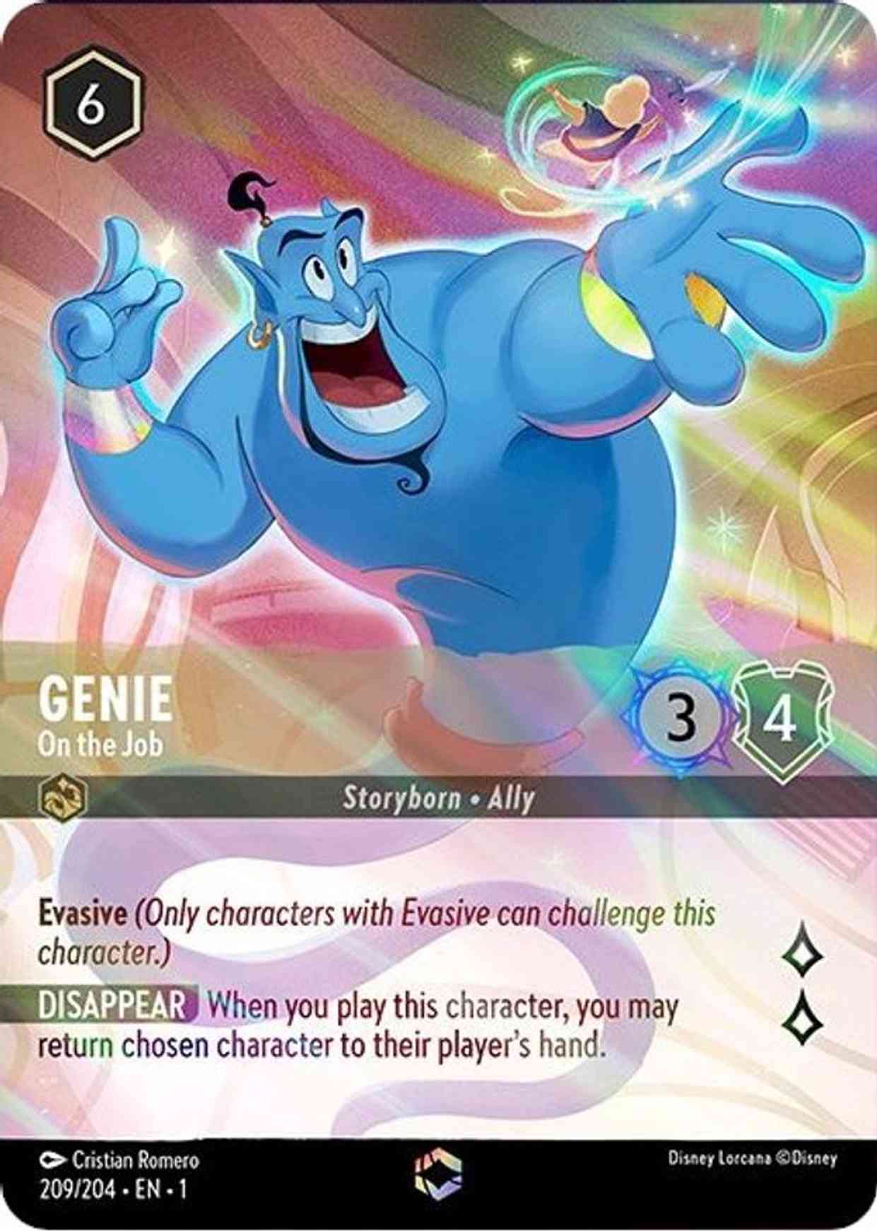 Genie - On the Job (Alternate Art) magic card front