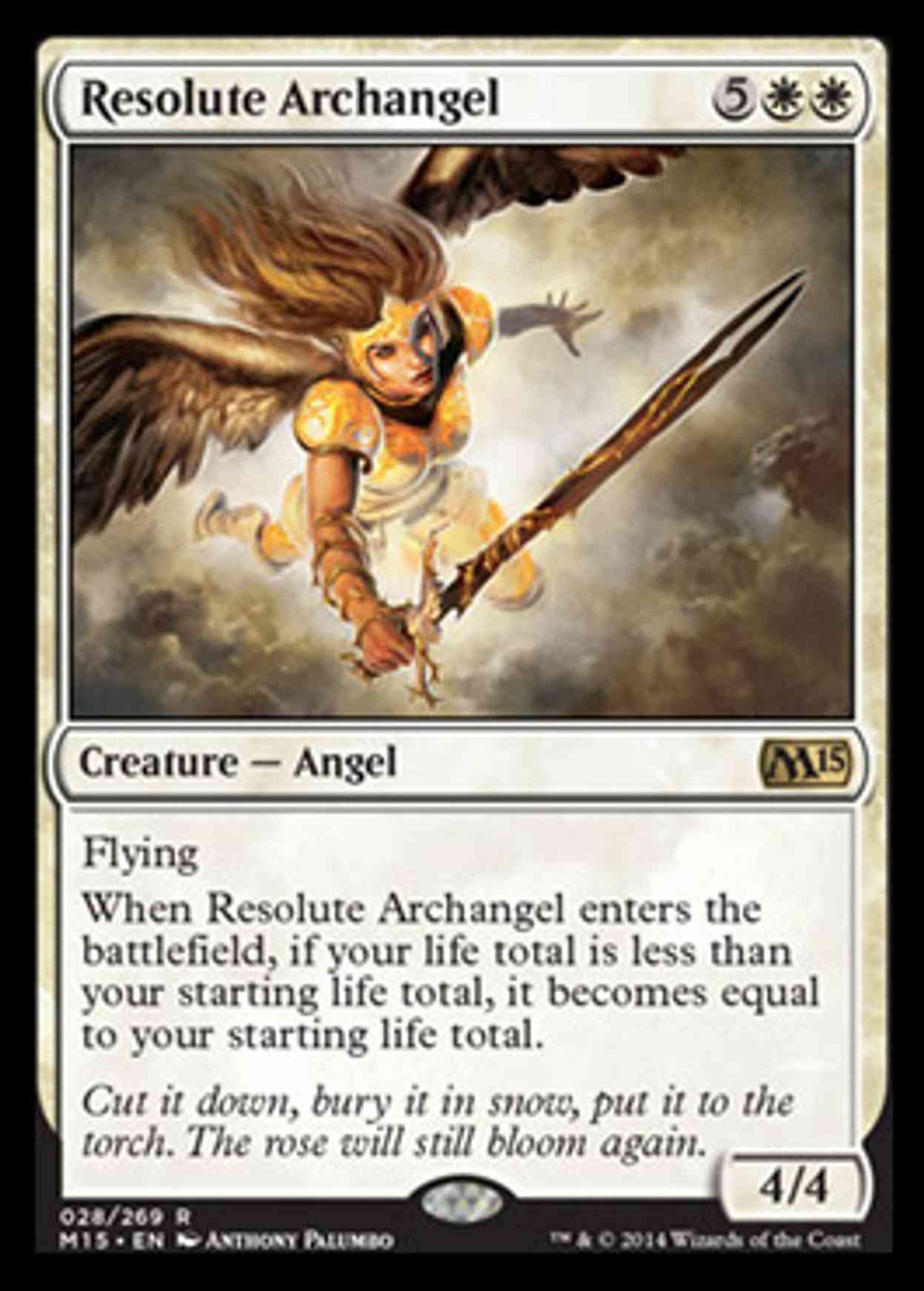 Resolute Archangel magic card front