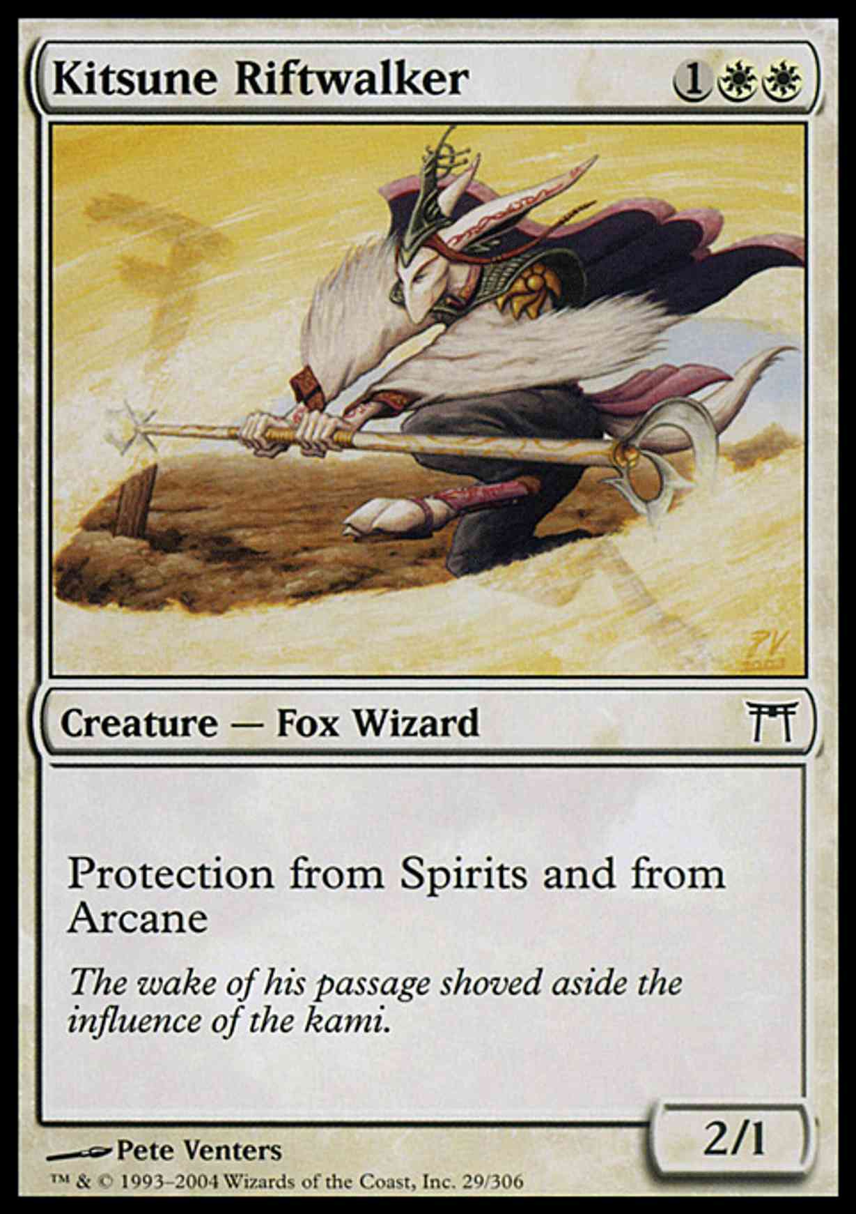 Kitsune Riftwalker magic card front