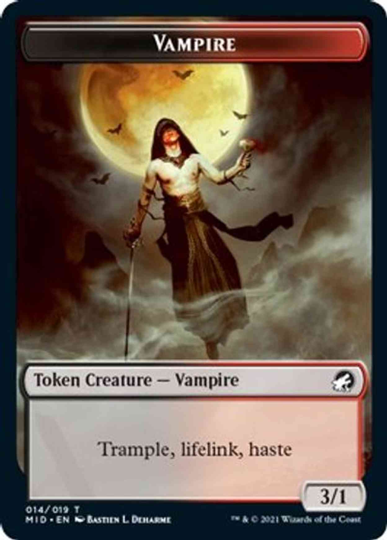 Vampire Token magic card front