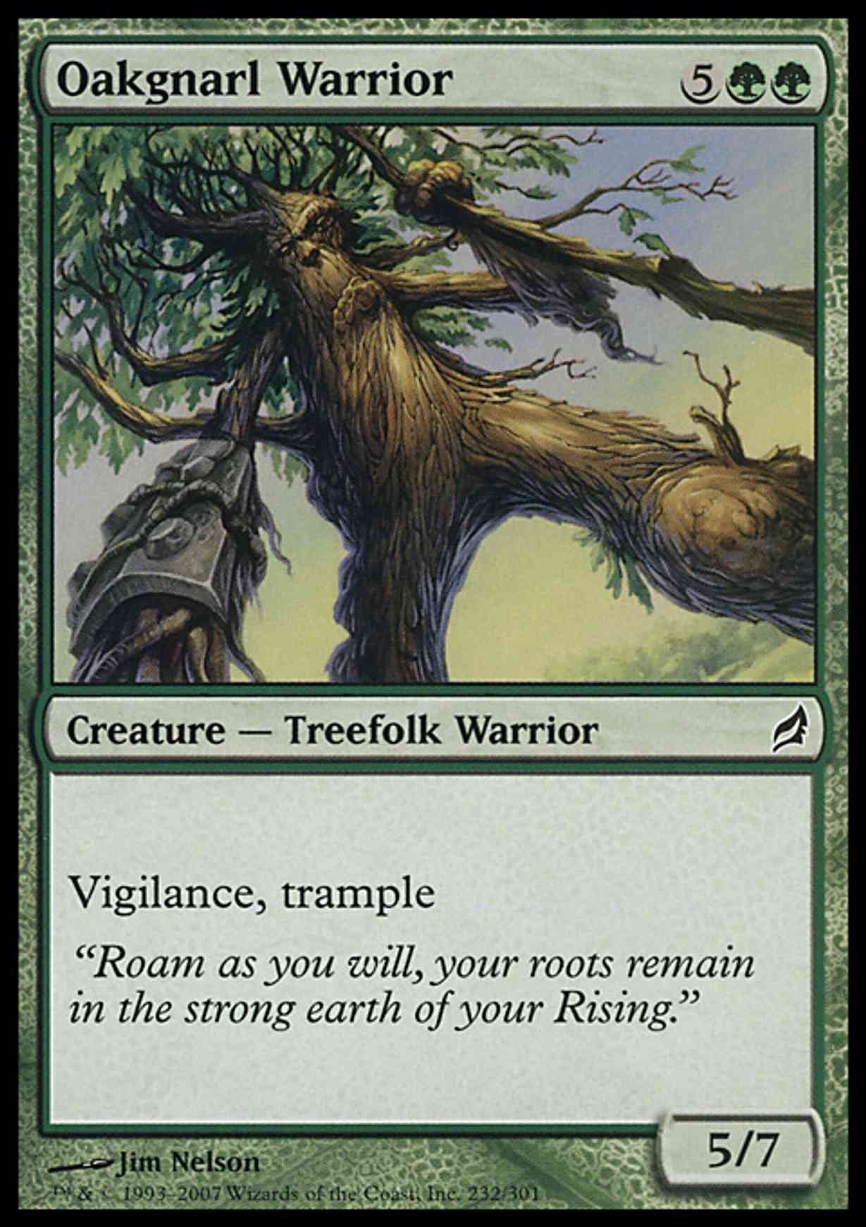 Oakgnarl Warrior magic card front