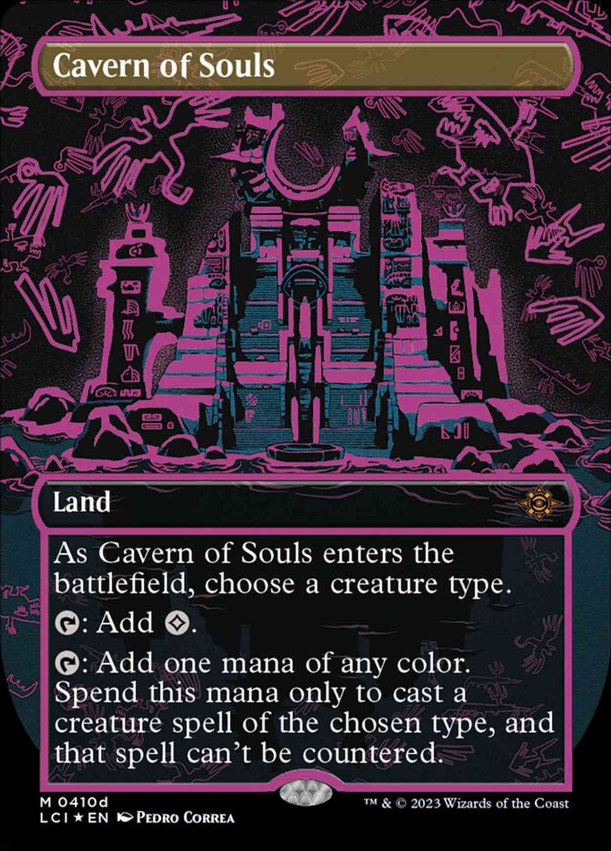 Cavern of Souls (0410d) (Borderless) magic card front