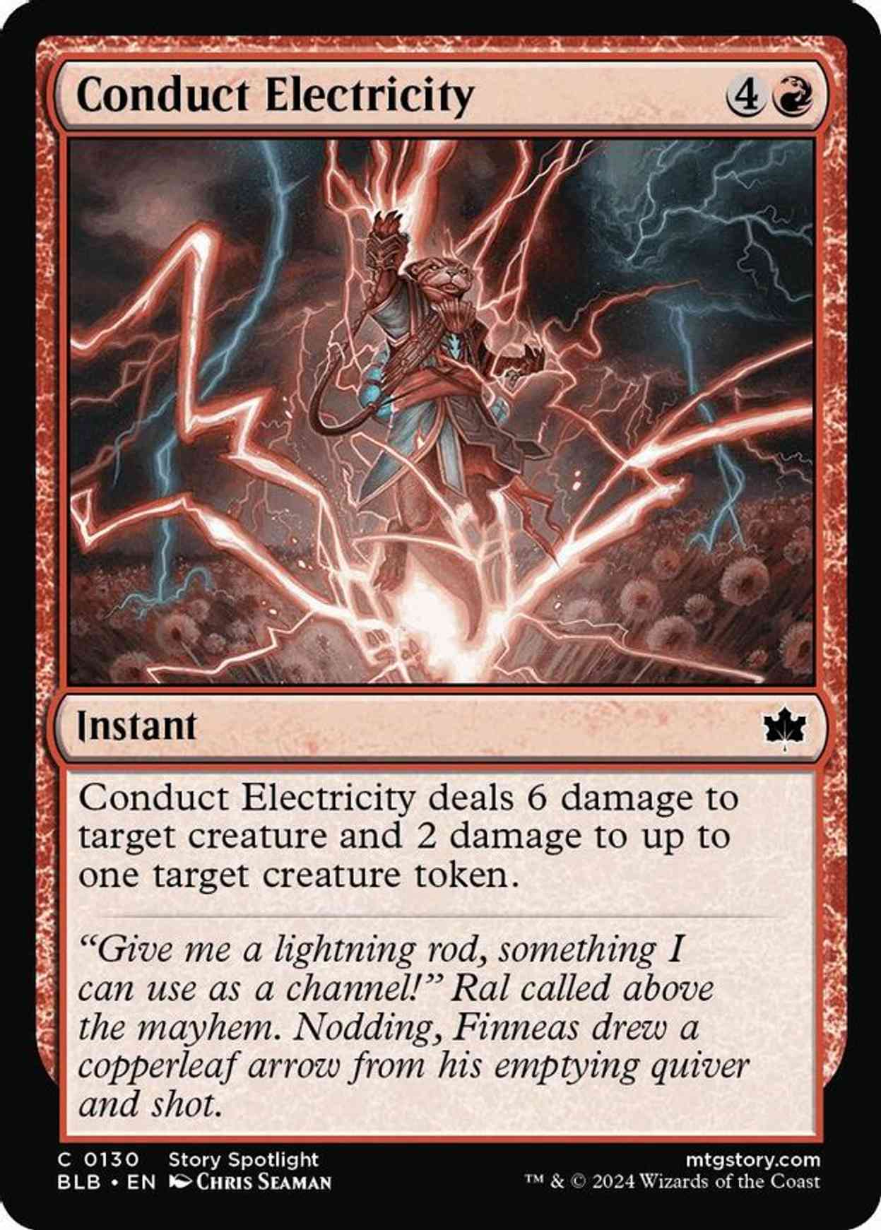 Conduct Electricity magic card front