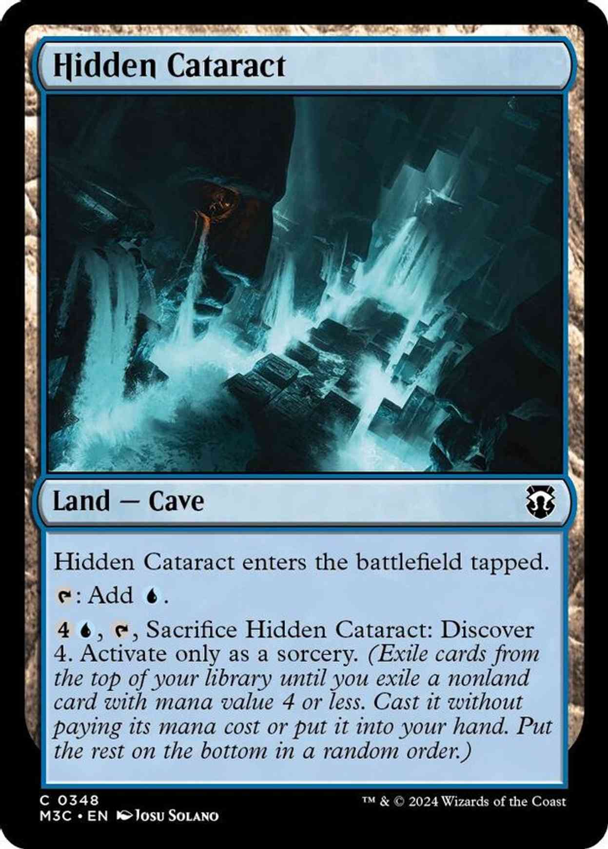 Hidden Cataract (Ripple Foil) magic card front