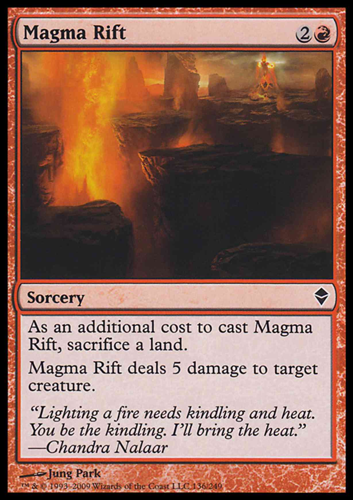 Magma Rift magic card front
