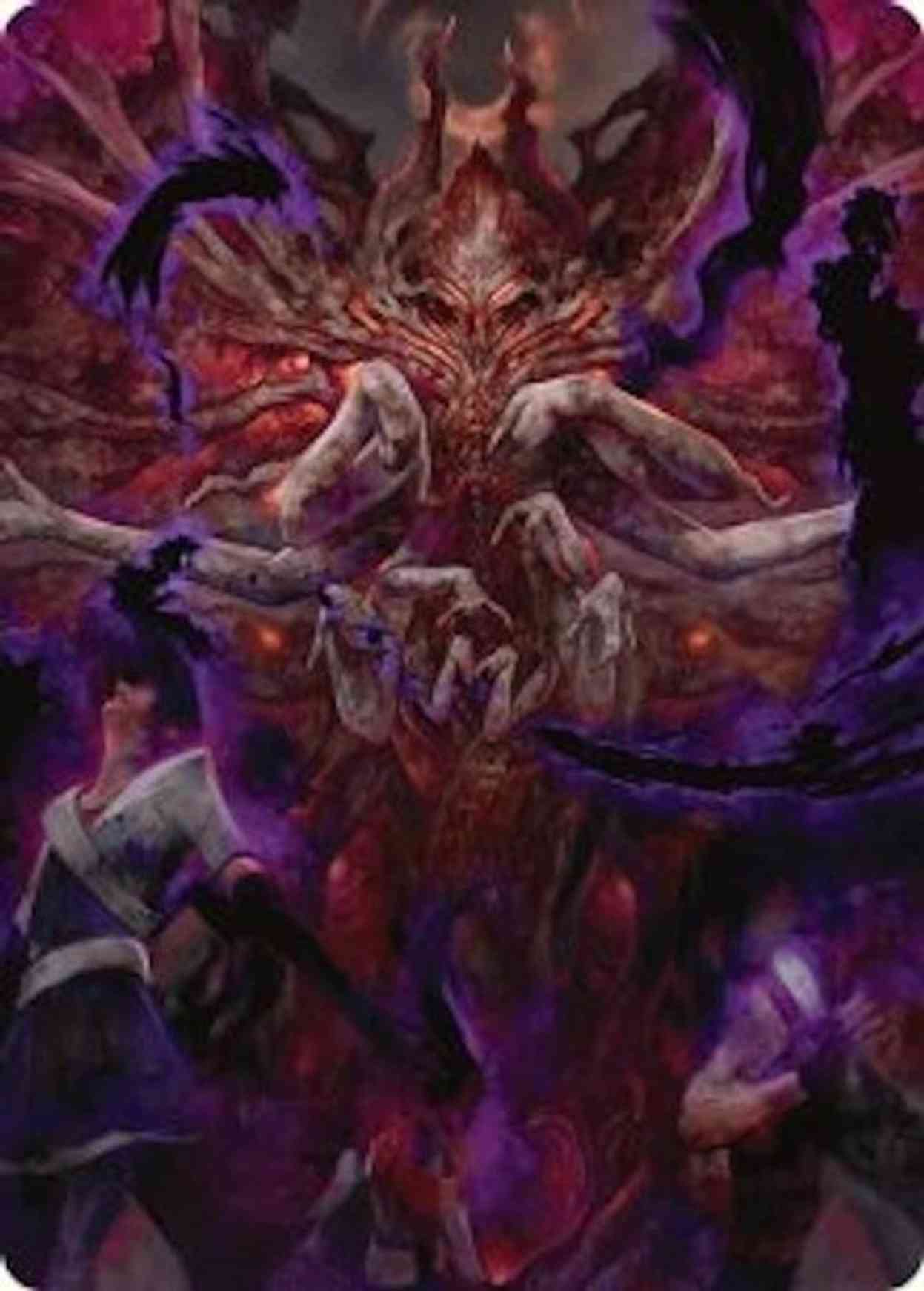 Damnation Art Card Price from mtg Art Series Duskmourn House of Horror