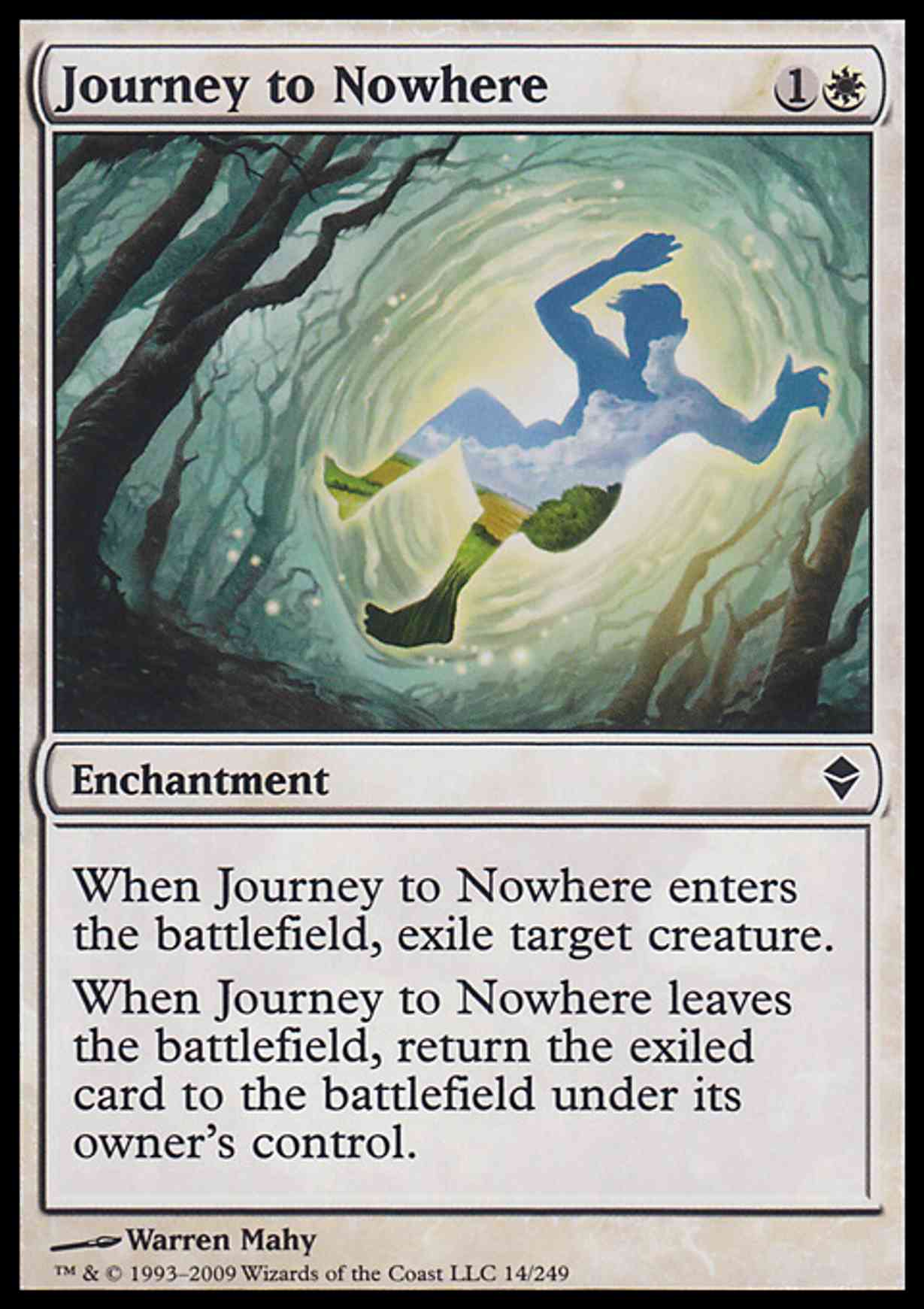 Journey to Nowhere magic card front