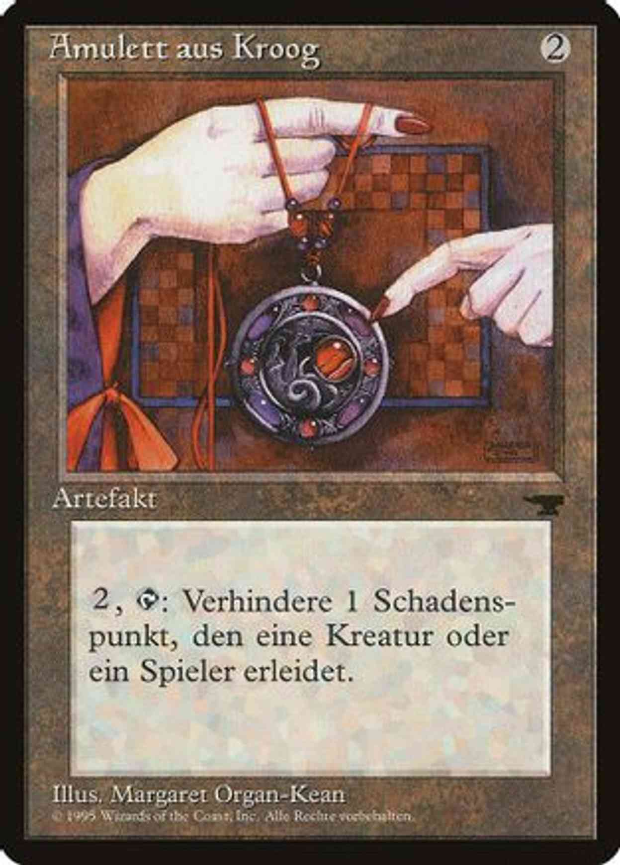 Amulet of Kroog (German) - "Amulett aus Kroog" magic card front