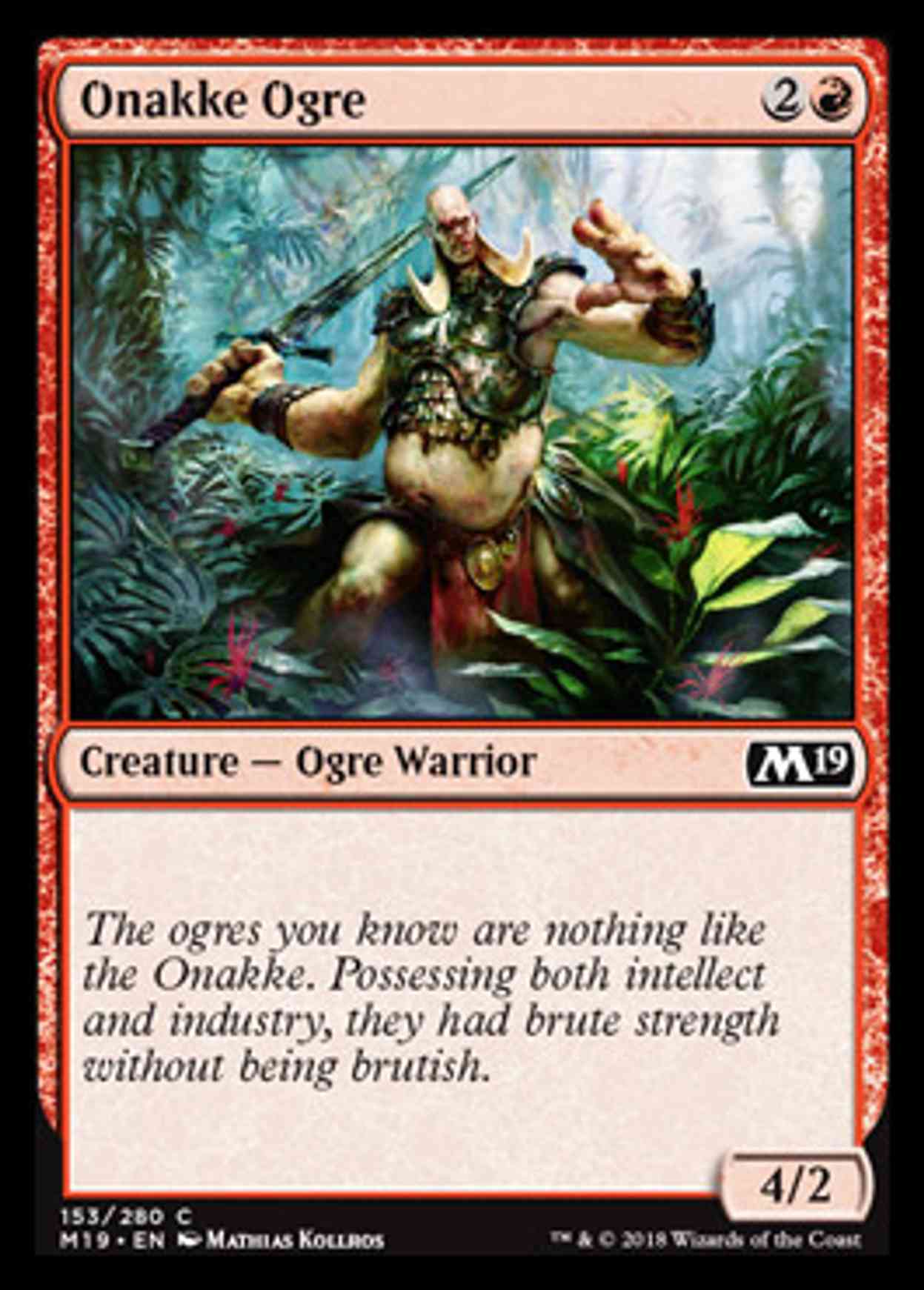 Onakke Ogre magic card front