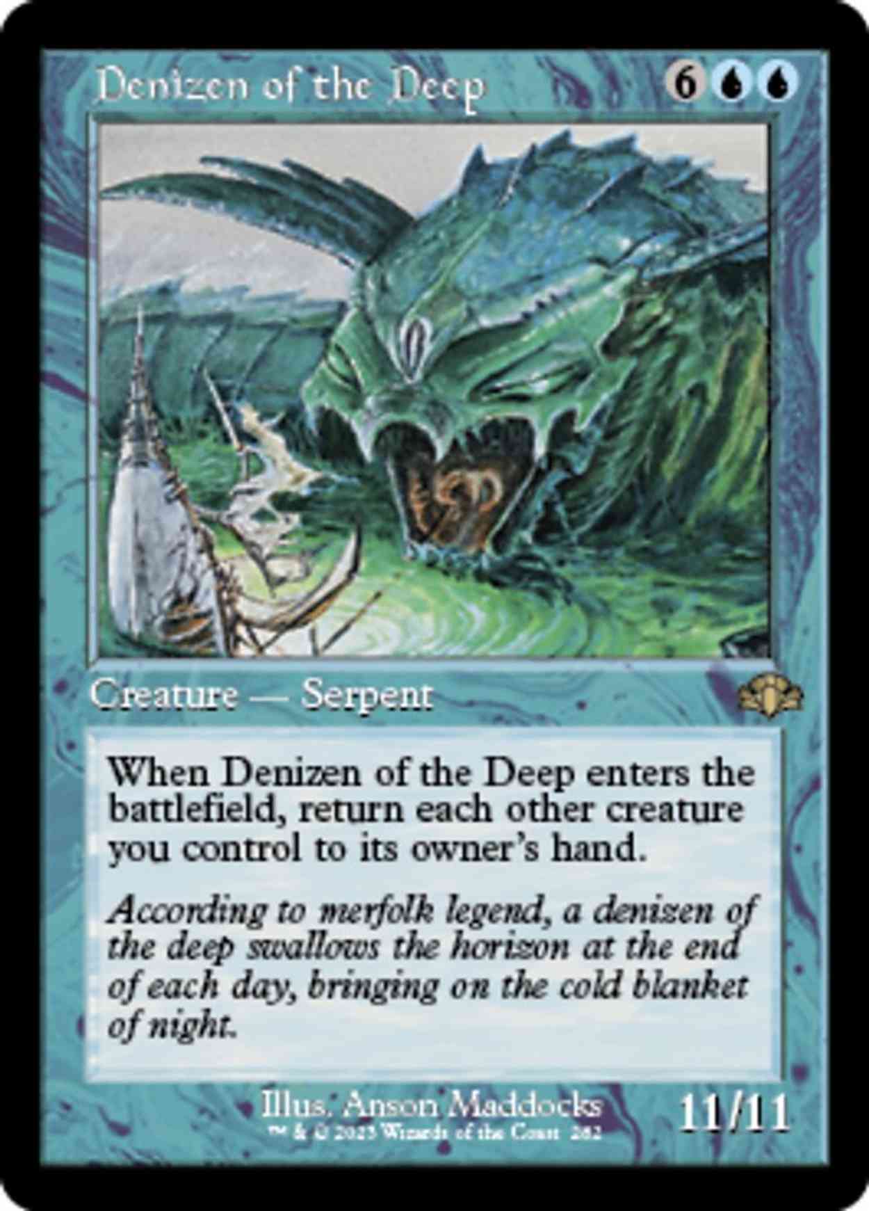 Denizen of the Deep (Retro Frame) magic card front