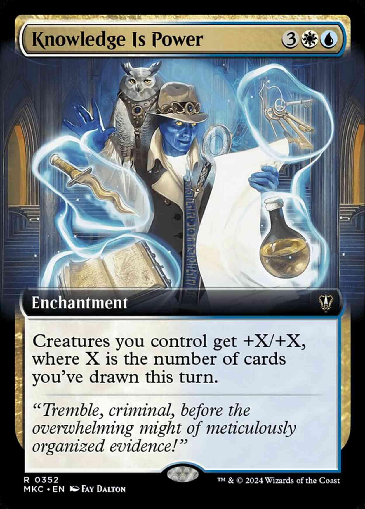 Knowledge Is Power (Extended Art) magic card front