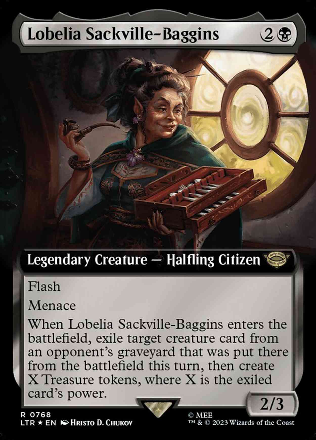 Lobelia Sackville-Baggins (Extended Art) (Surge Foil) magic card front