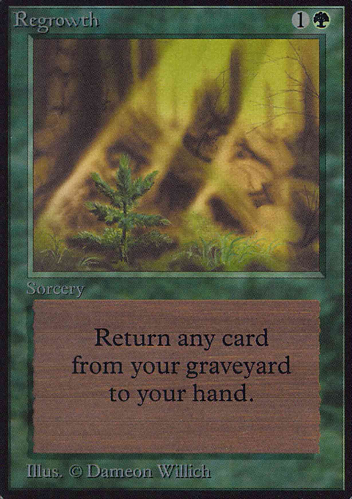 Regrowth magic card front