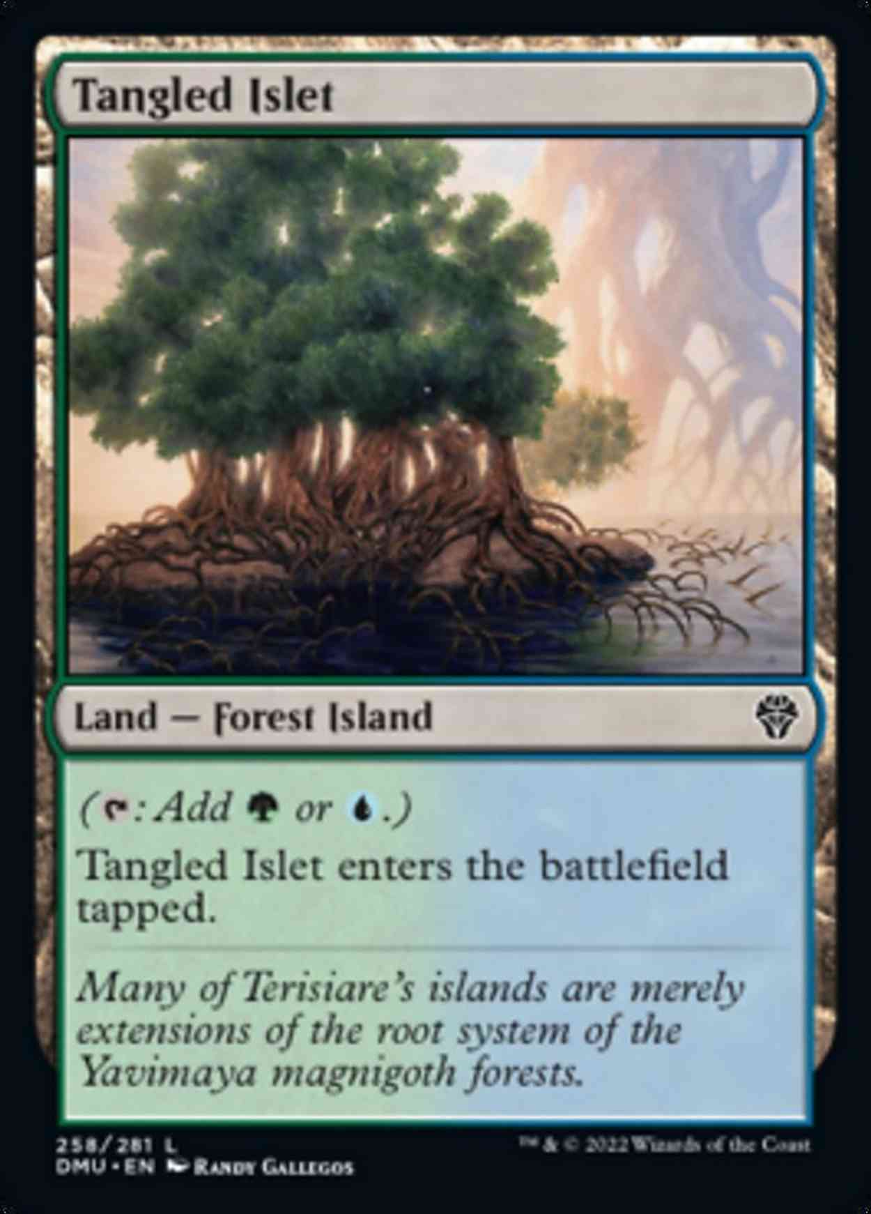 Tangled Islet magic card front