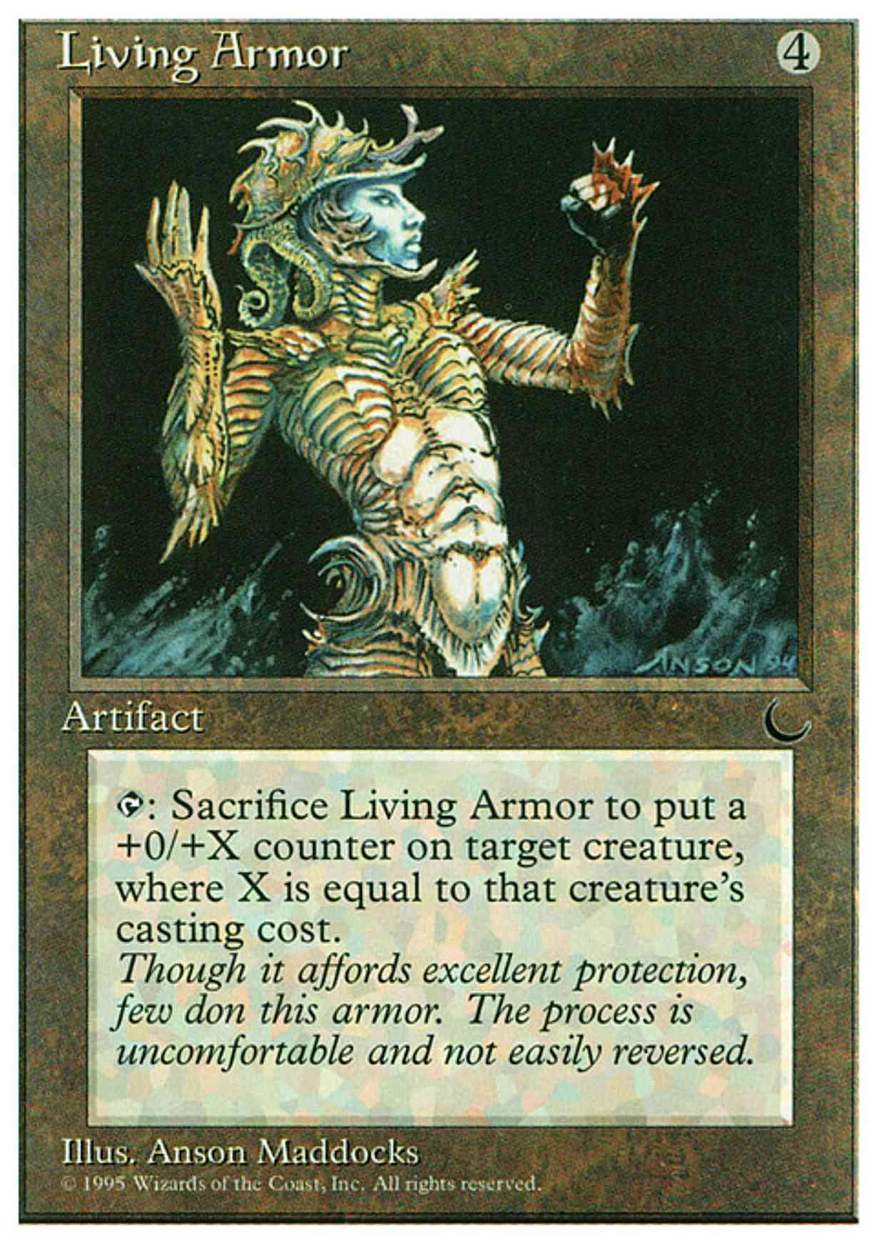 Living Armor magic card front