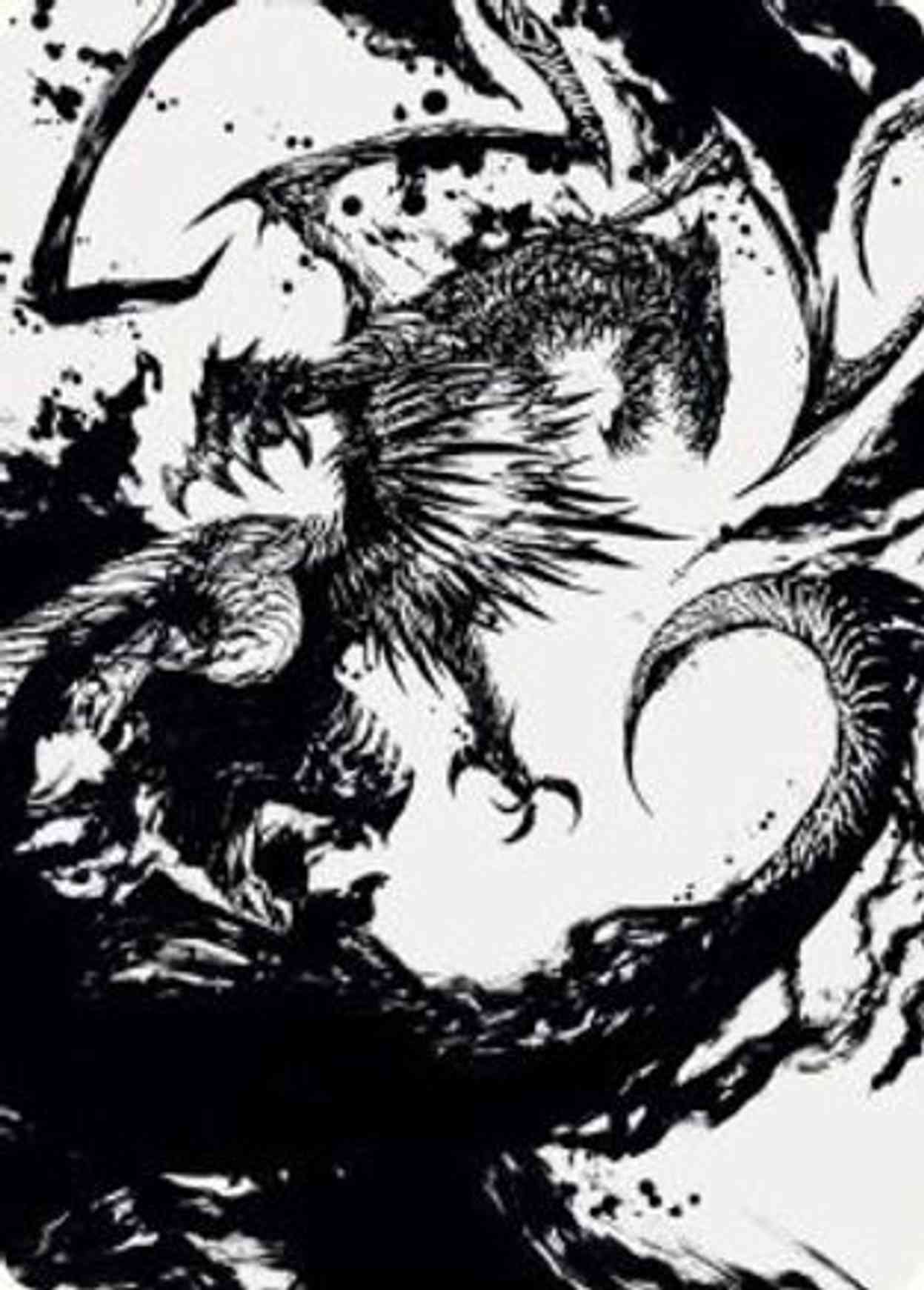 Skithiryx, the Blight Dragon Art Card magic card front