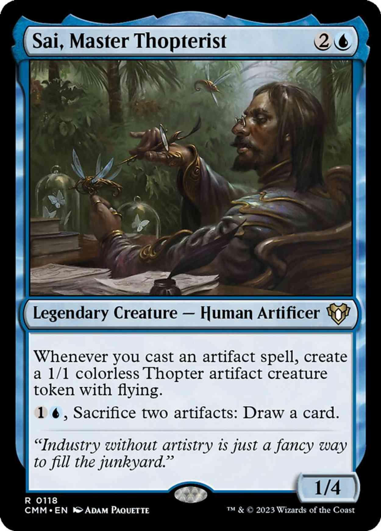 Sai, Master Thopterist magic card front