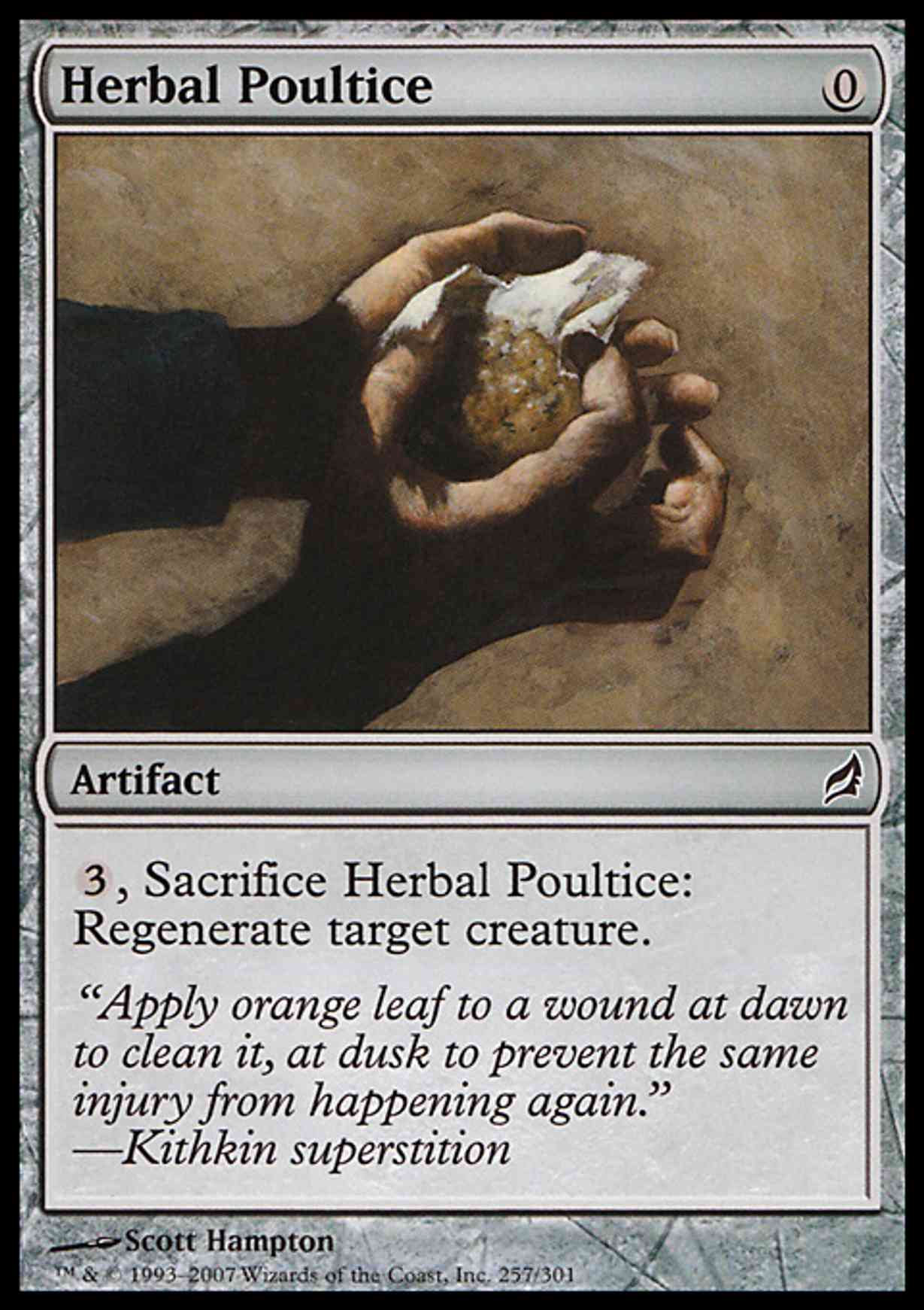 Herbal Poultice magic card front