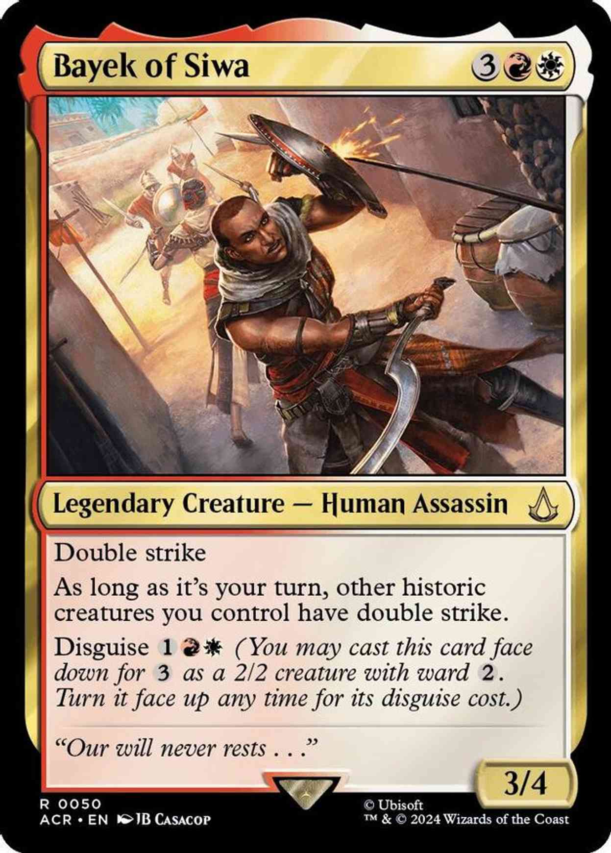 Bayek of Siwa magic card front