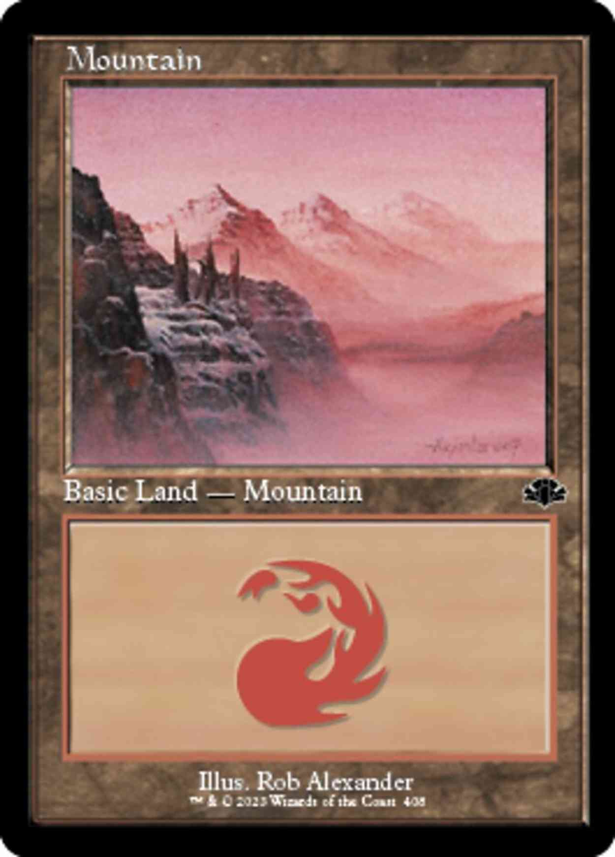 Mountain (408) (Retro Frame) magic card front