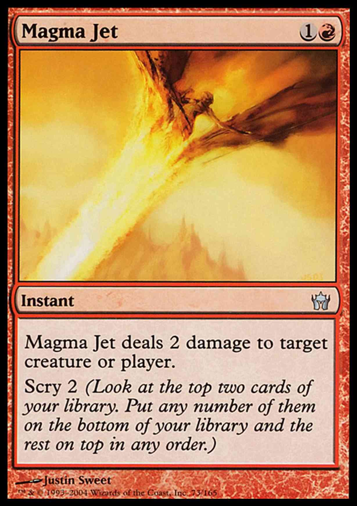 Magma Jet magic card front