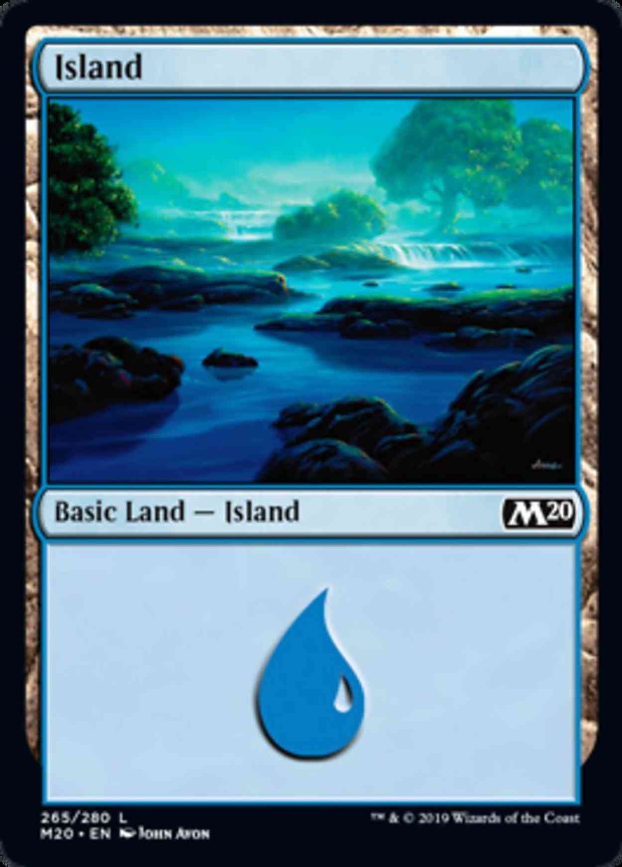 Island magic card front