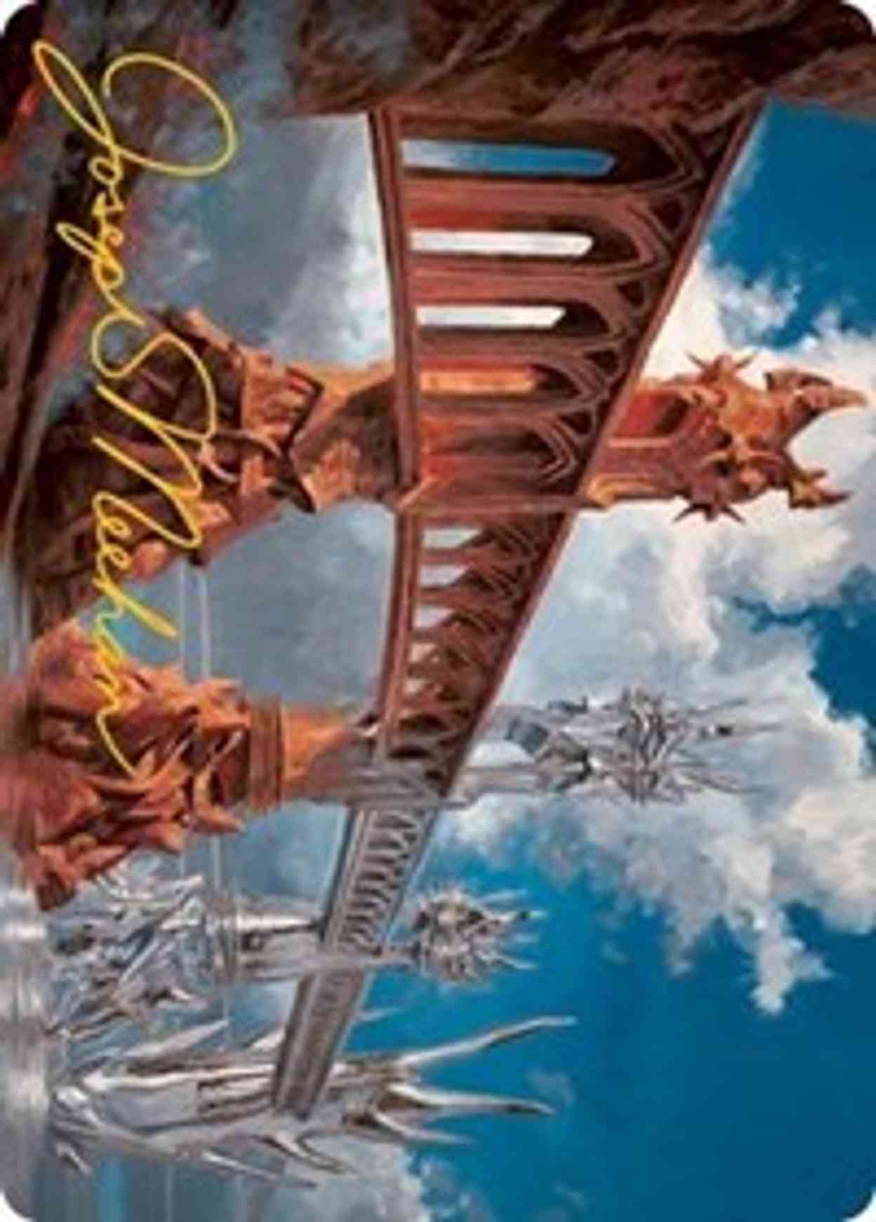 Silverbluff Bridge Art Card (Gold-Stamped Signature) magic card front
