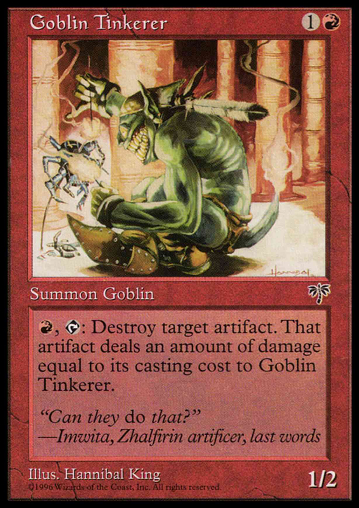 Goblin Tinkerer magic card front