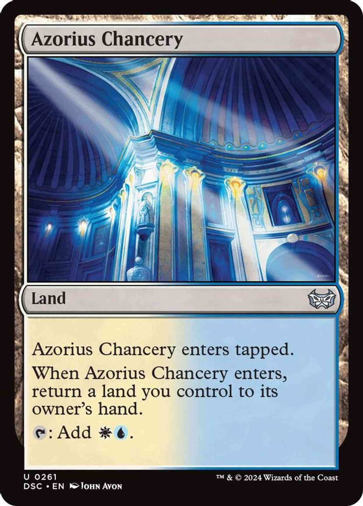 Azorius Chancery magic card front