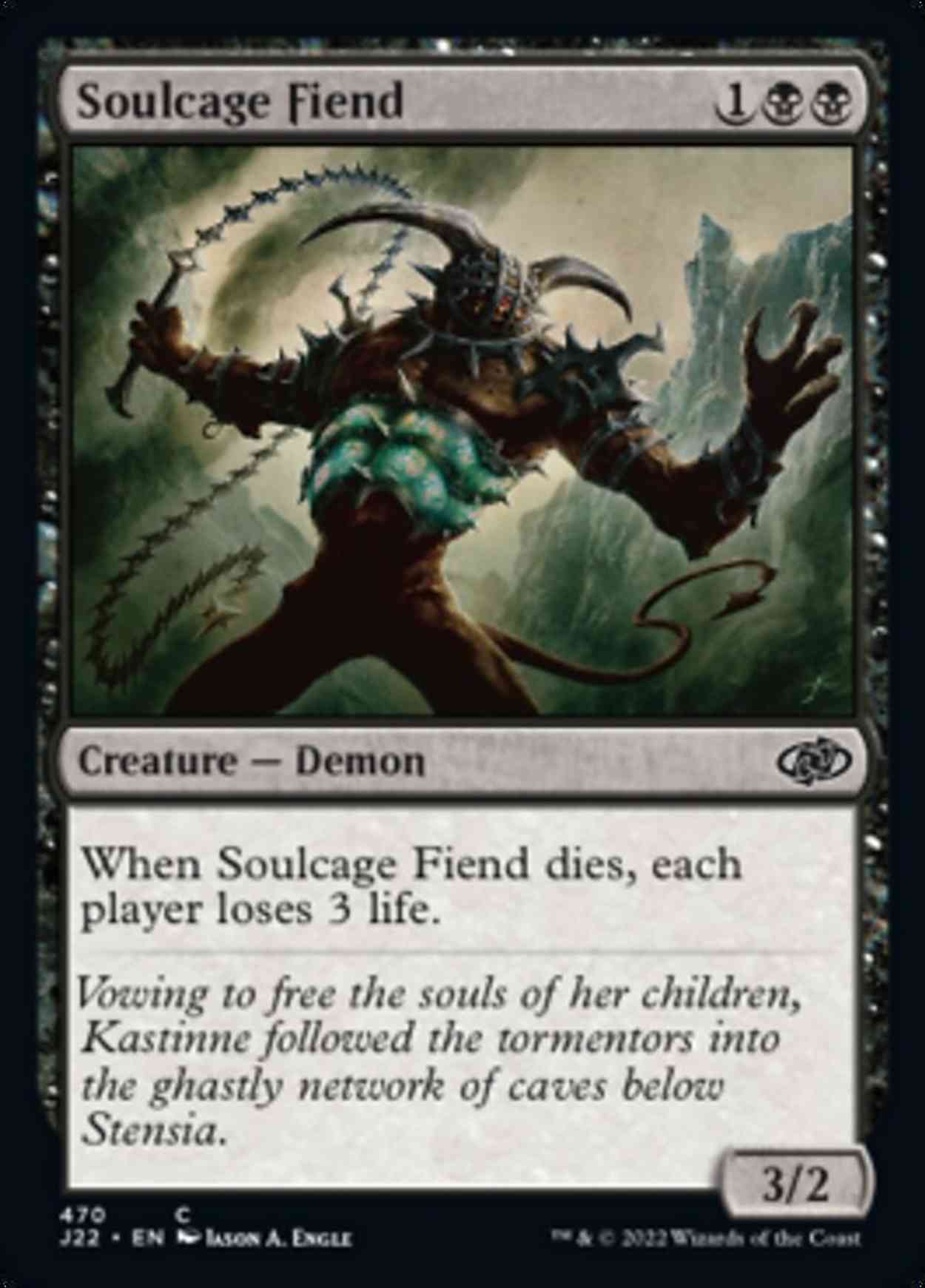 Soulcage Fiend magic card front