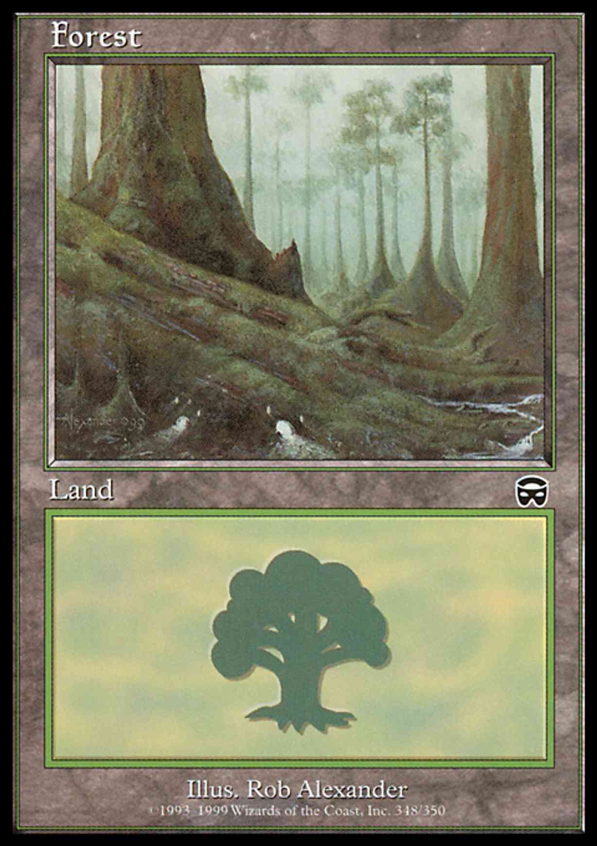 Forest (348) magic card front