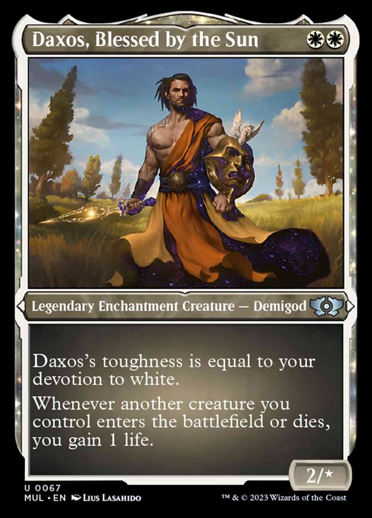 Daxos, Blessed by the Sun (Foil Etched) magic card front