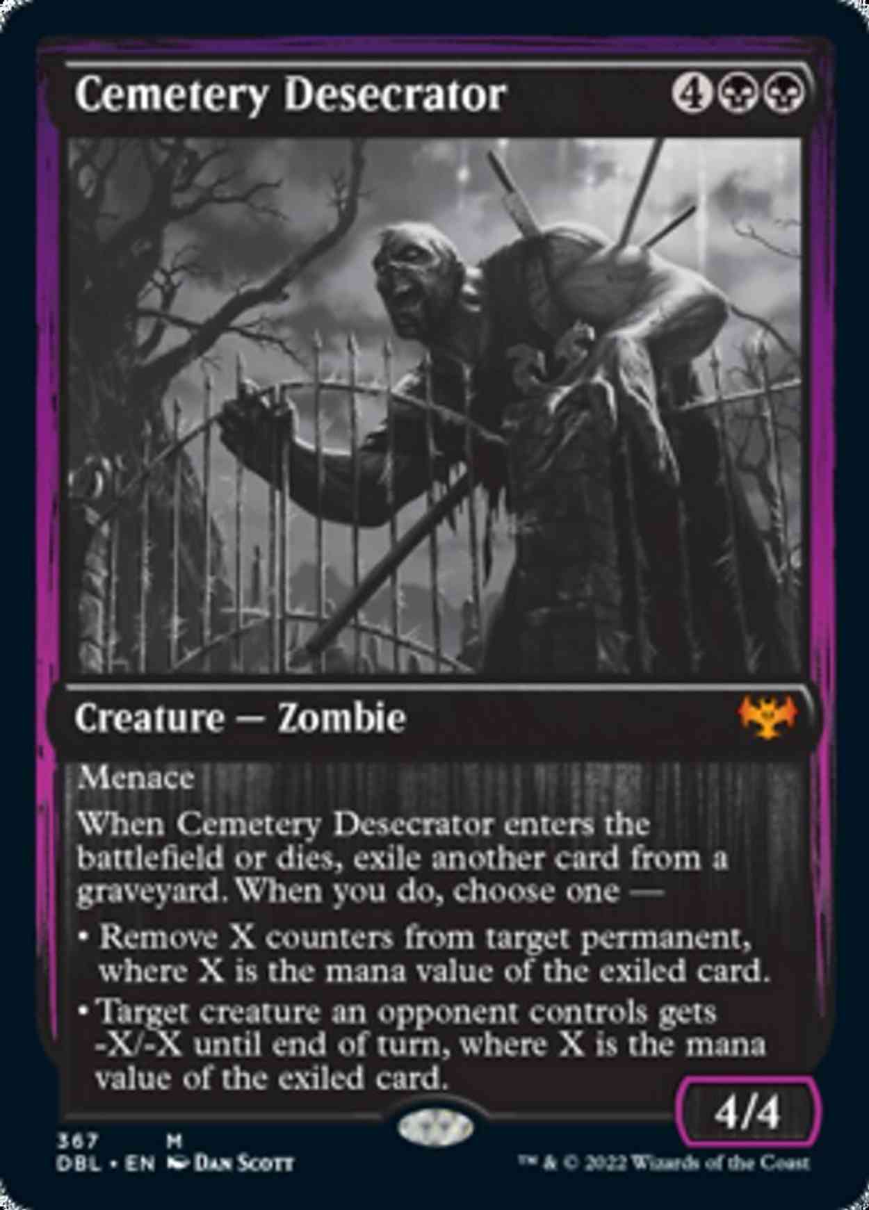 Cemetery Desecrator magic card front