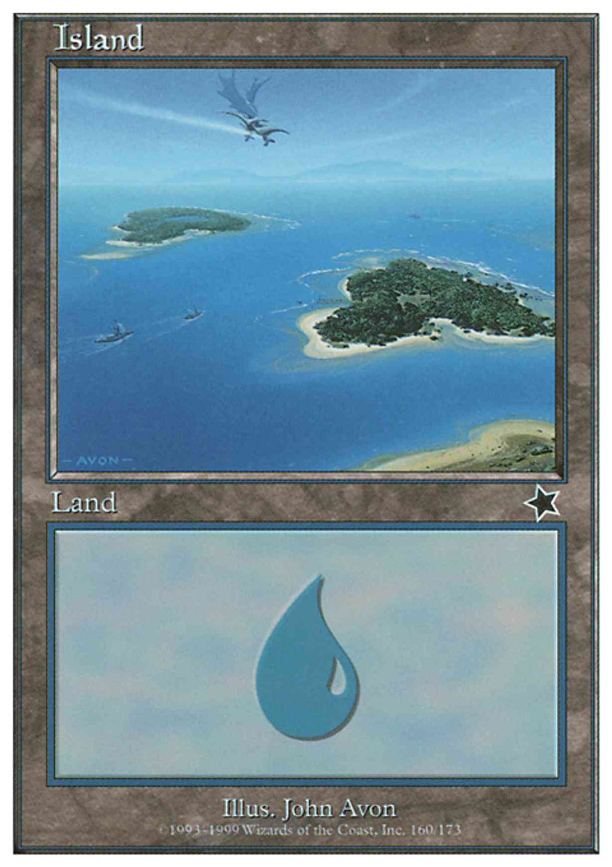 Island (160)  magic card front